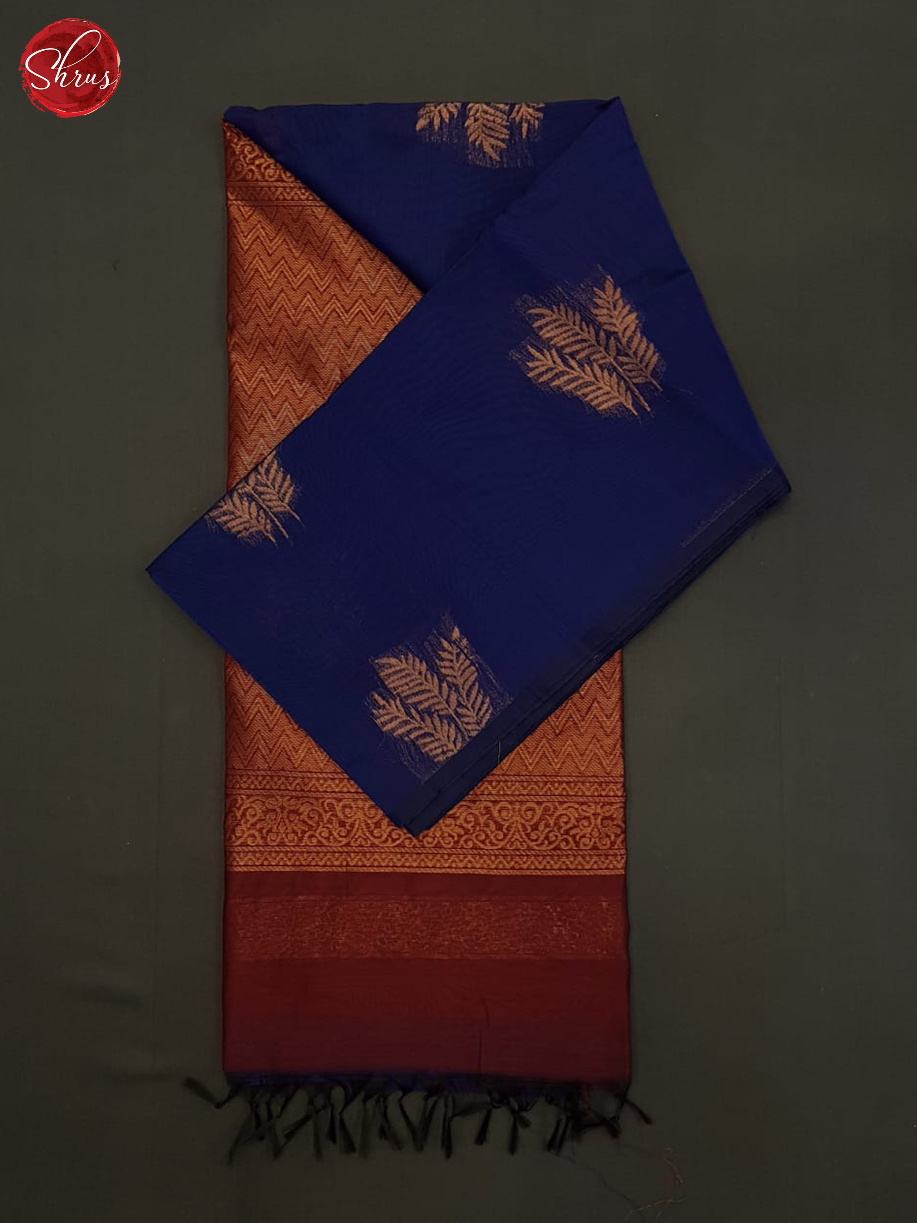 Blue And Araku Maroon-Semi Silk Cotton saree - Shop on ShrusEternity.com