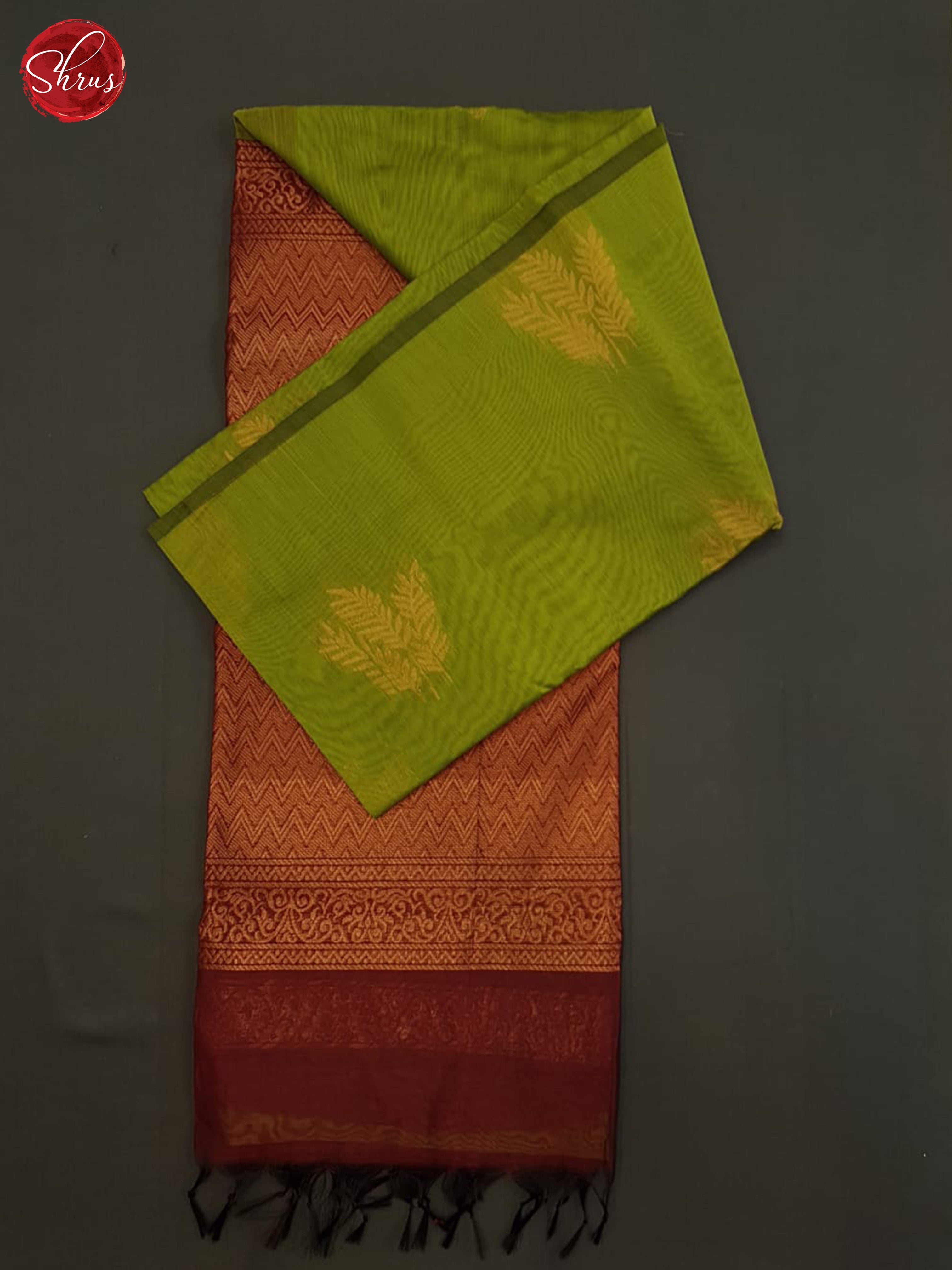 Green And Arraku Maroon-Semi Silk Cotton saree - Shop on ShrusEternity.com