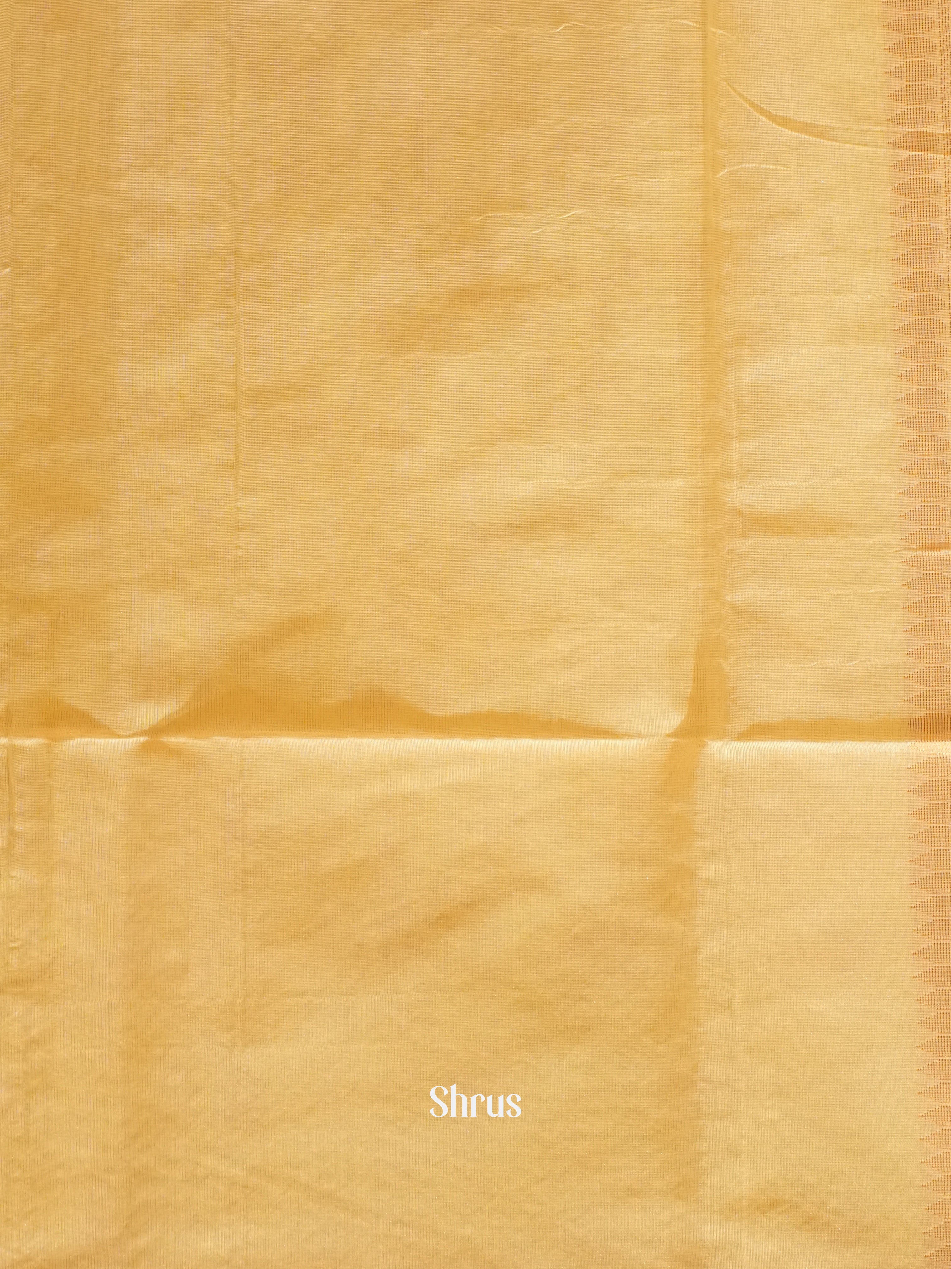 Yellow And Beige-Semi Silk cotton saree