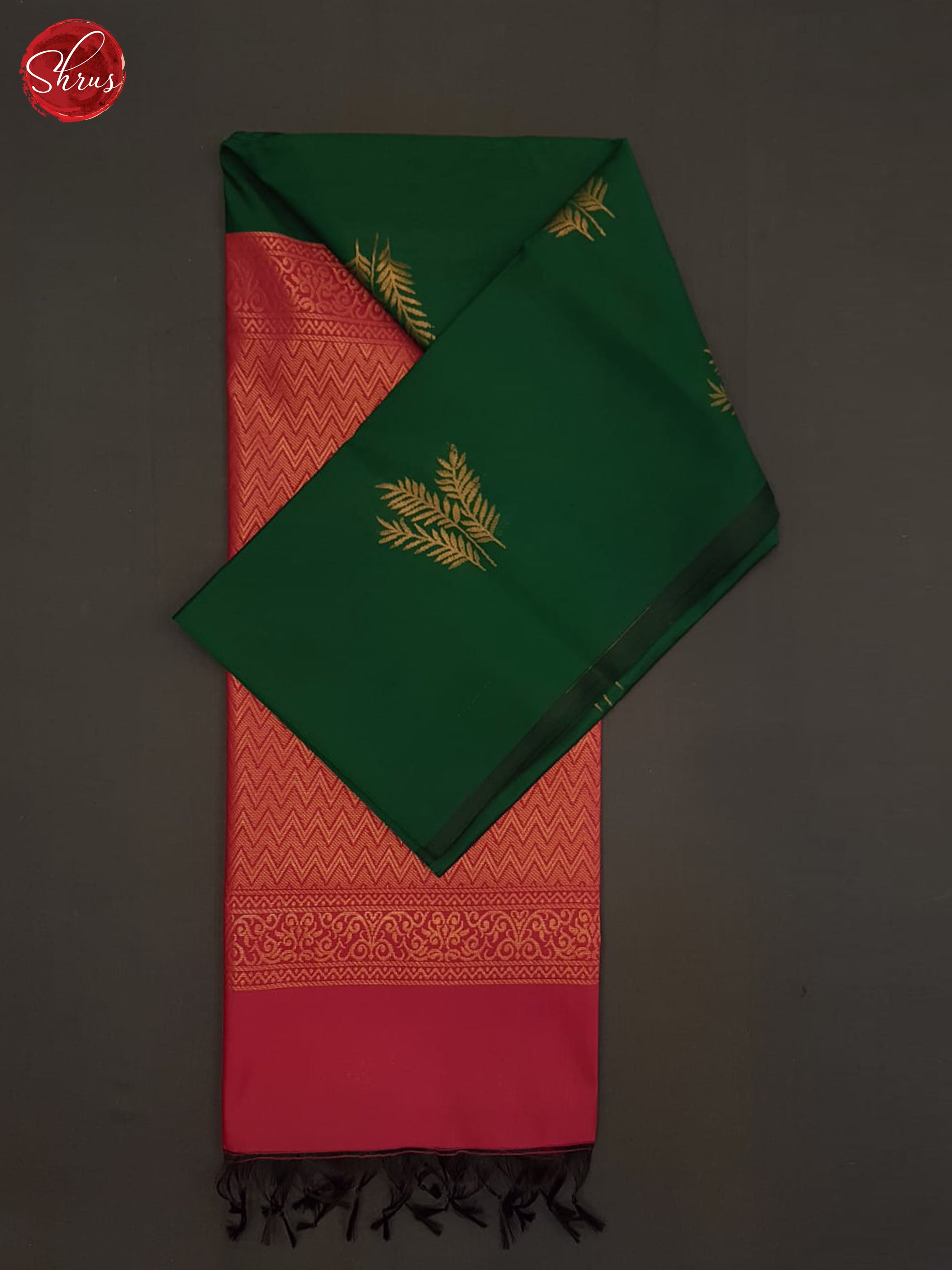 Green And Pink-semi soft silk saree - Shop on ShrusEternity.com