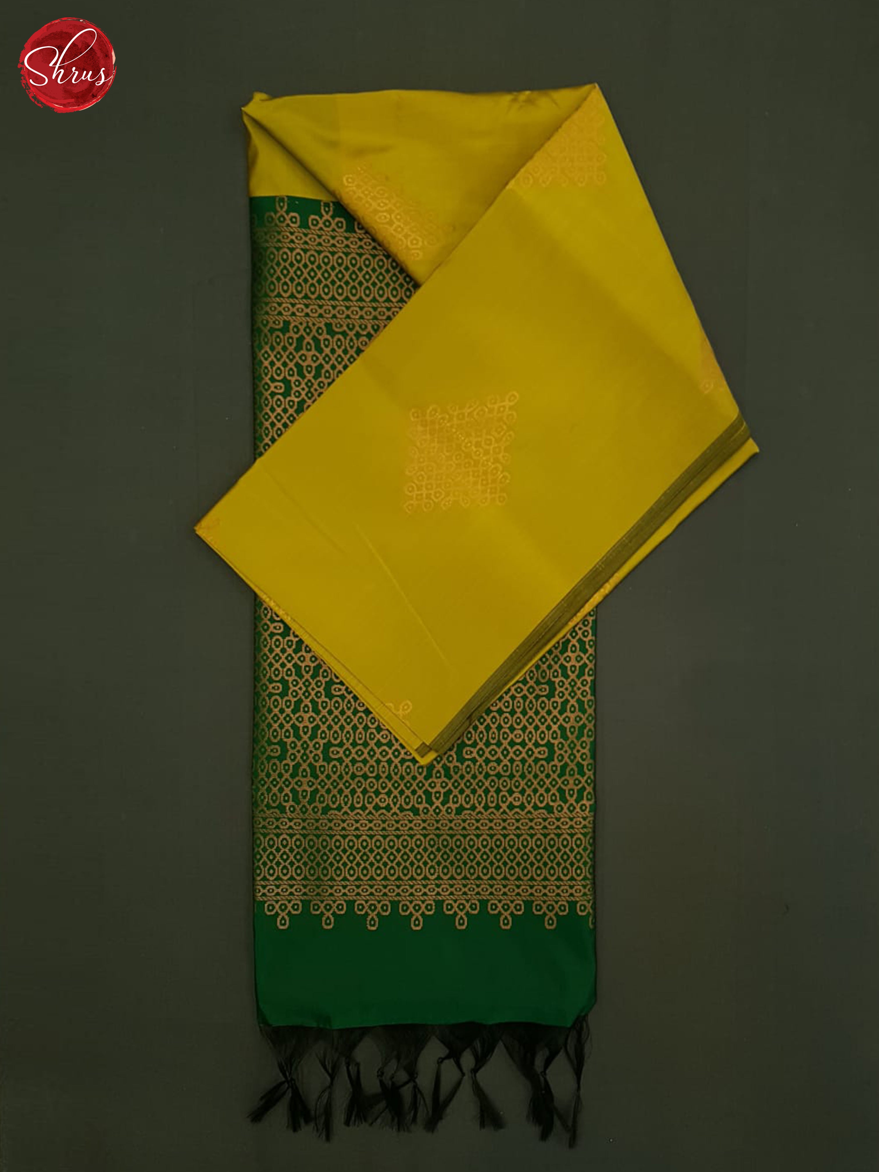 Green and Dark green- Semi soft silk saree - Shop on ShrusEternity.com