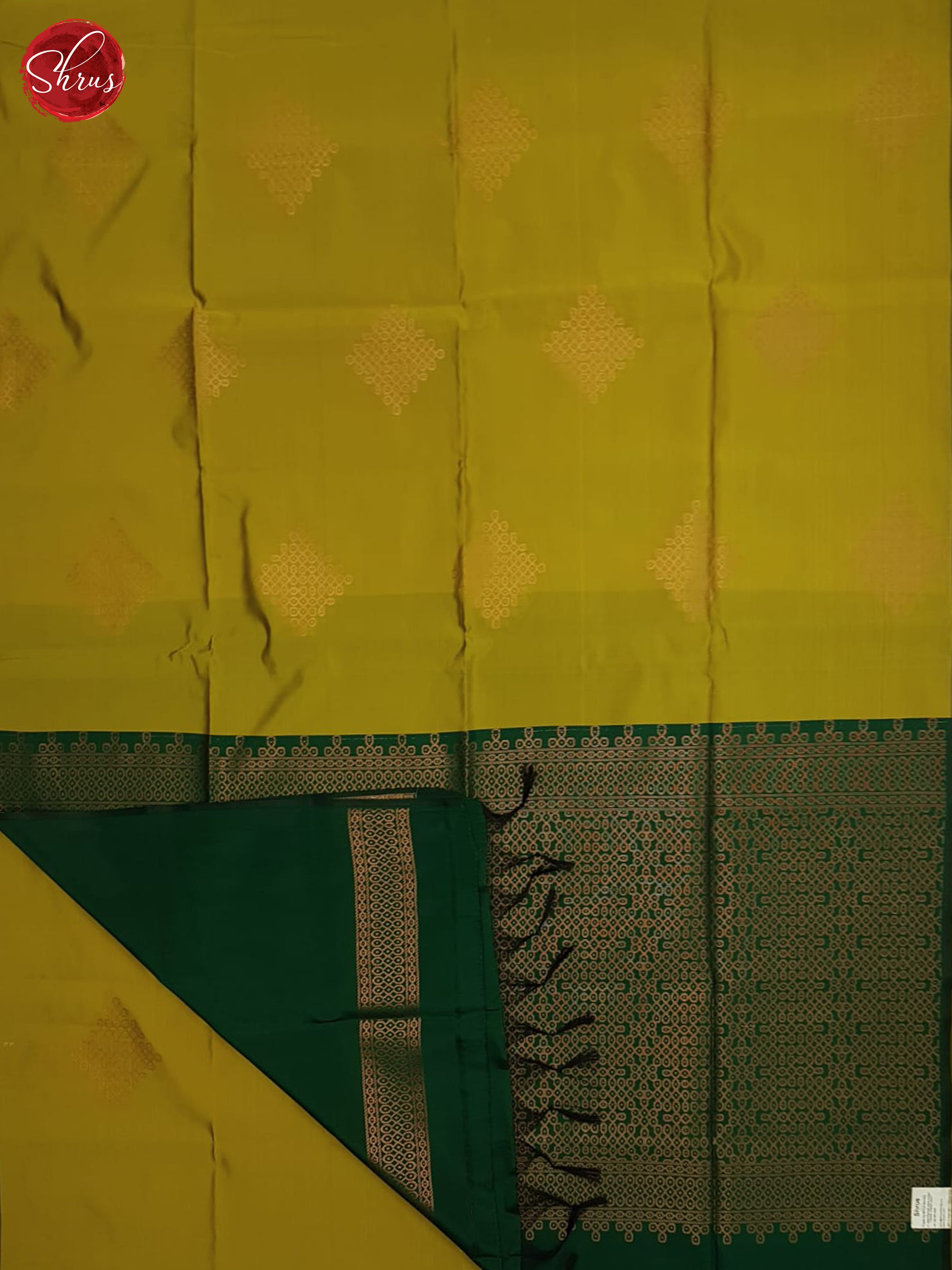 Green and Dark green- Semi soft silk saree - Shop on ShrusEternity.com