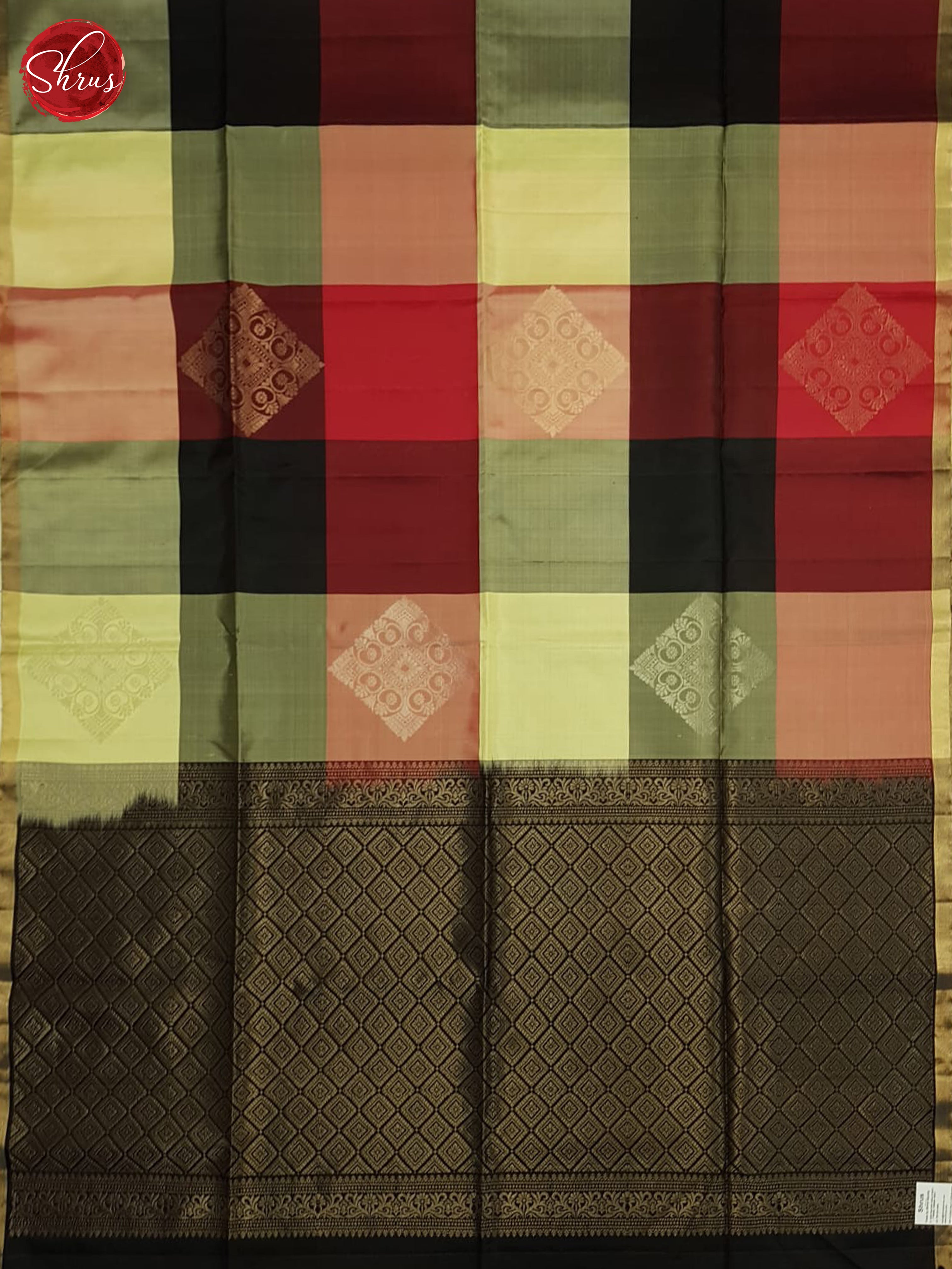 Multi And Black  - Soft silk Saree - Shop on ShrusEternity.com