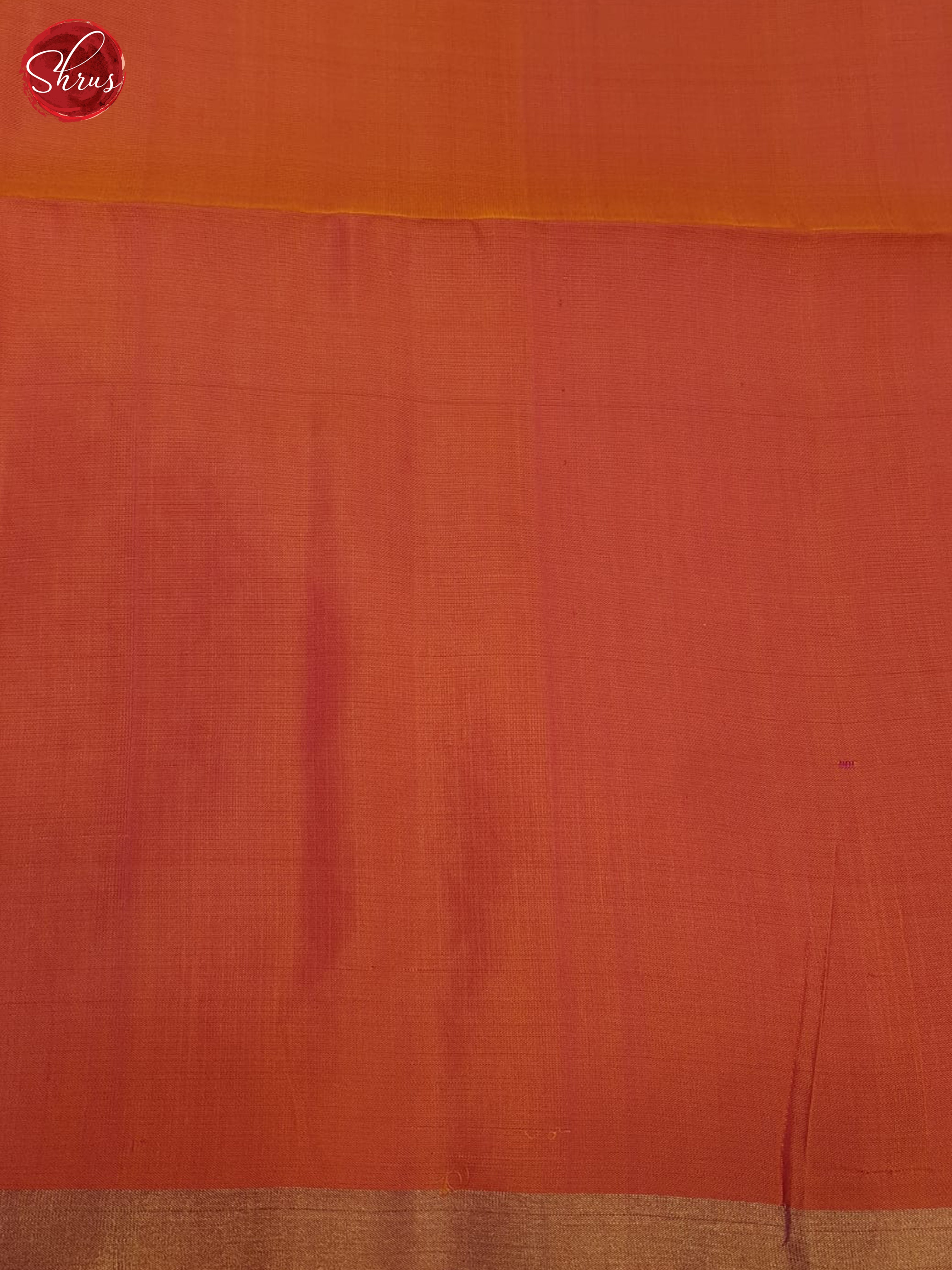 Brownish Green And Orange- soft silk saree - Shop on ShrusEternity.com