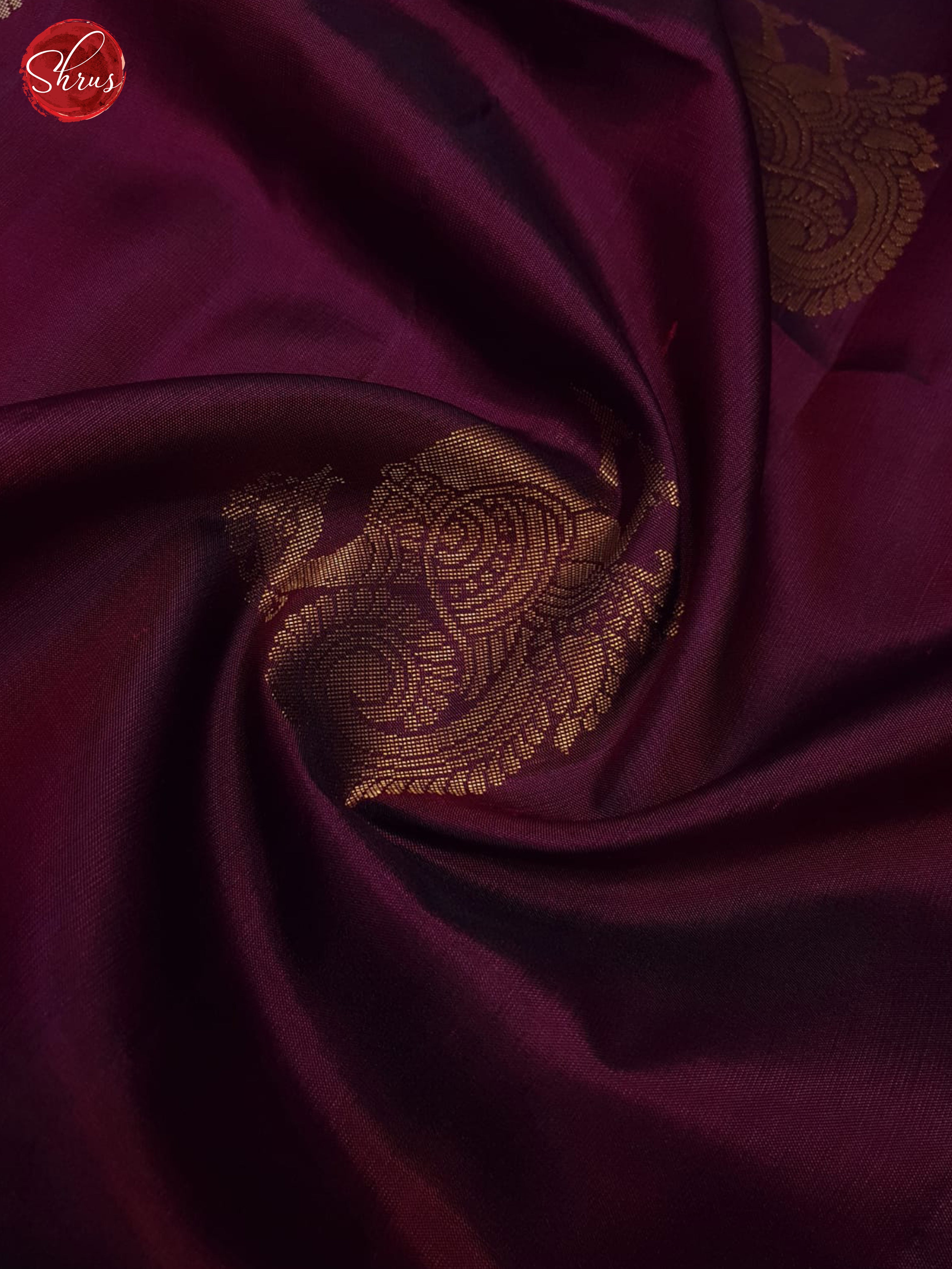 Wine And Orange - Soft Silk saree - Shop on ShrusEternity.com