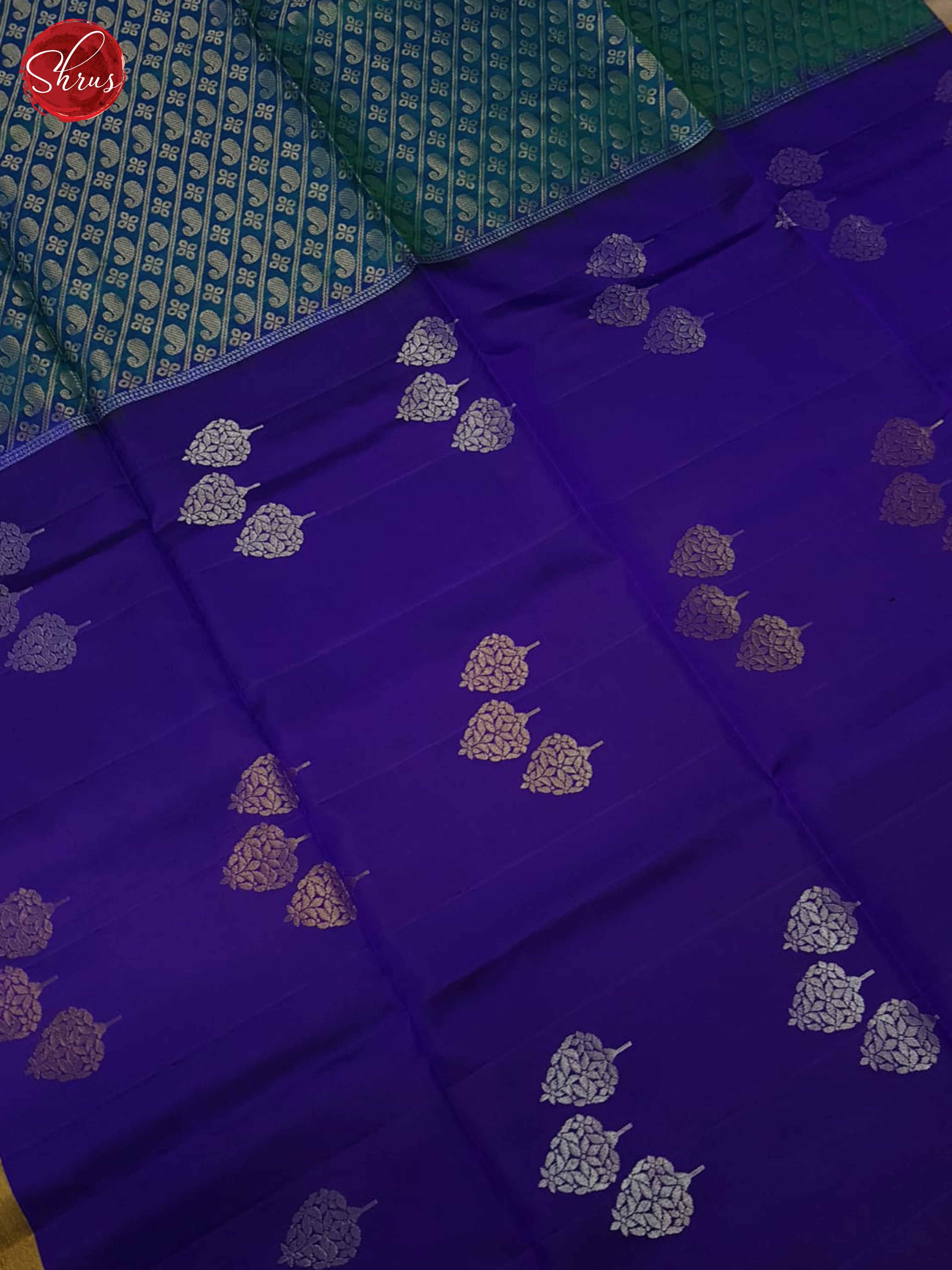 Purple And Green - Soft silk saree - Shop on ShrusEternity.com