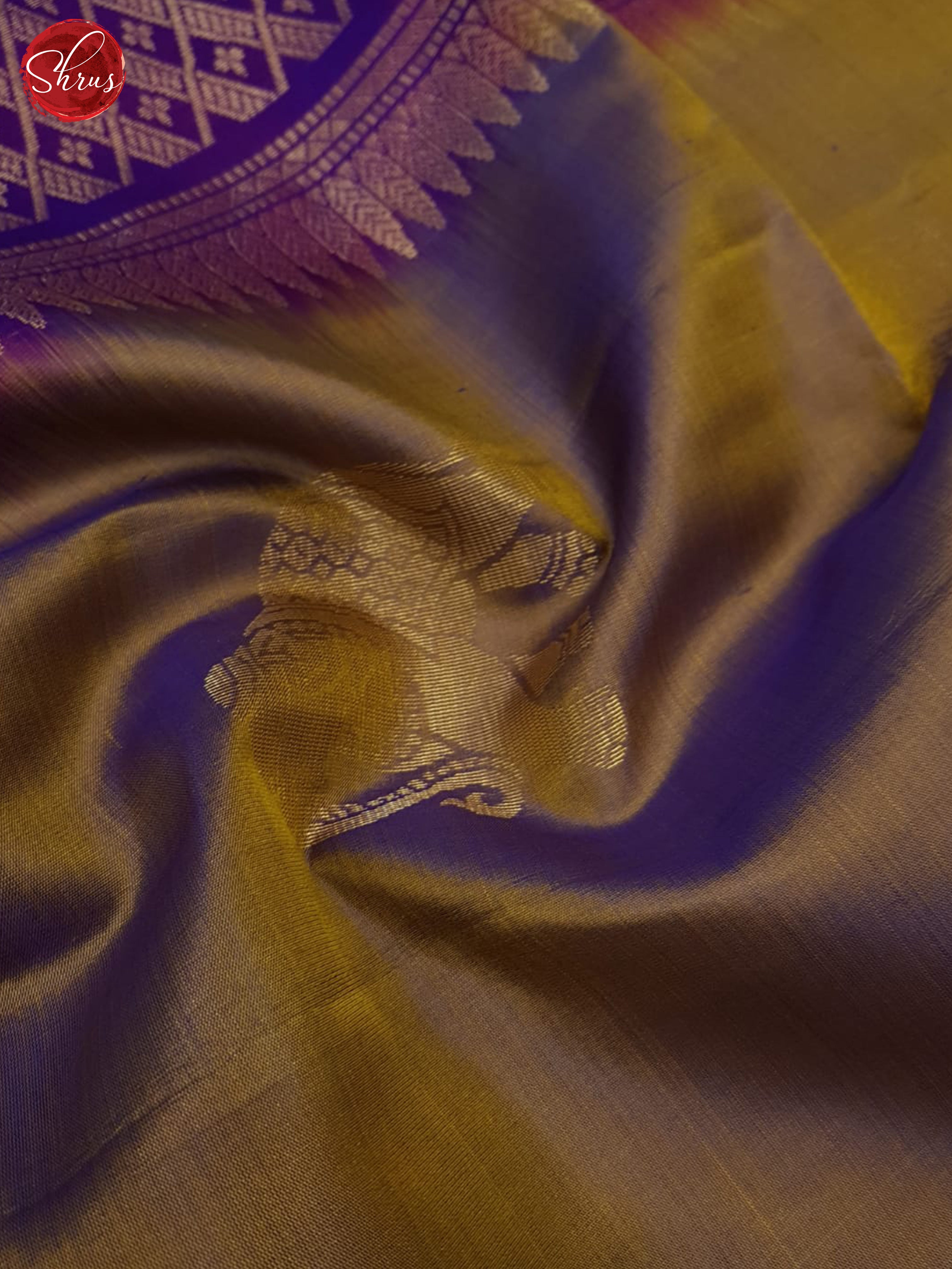 Dusty Brown And Purple - soft silk saree - Shop on ShrusEternity.com