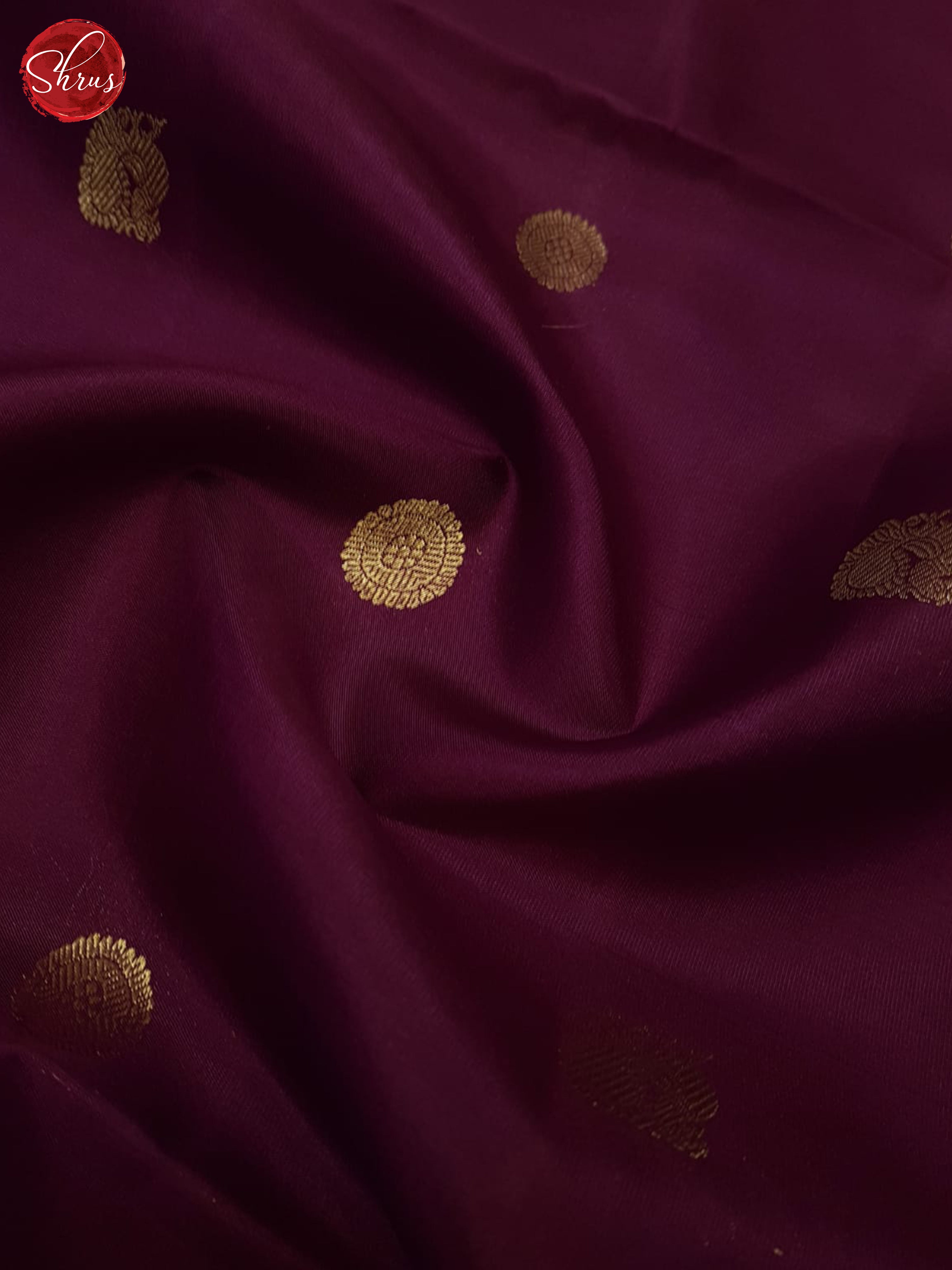 Wine And Green- Soft silk saree - Shop on ShrusEternity.com