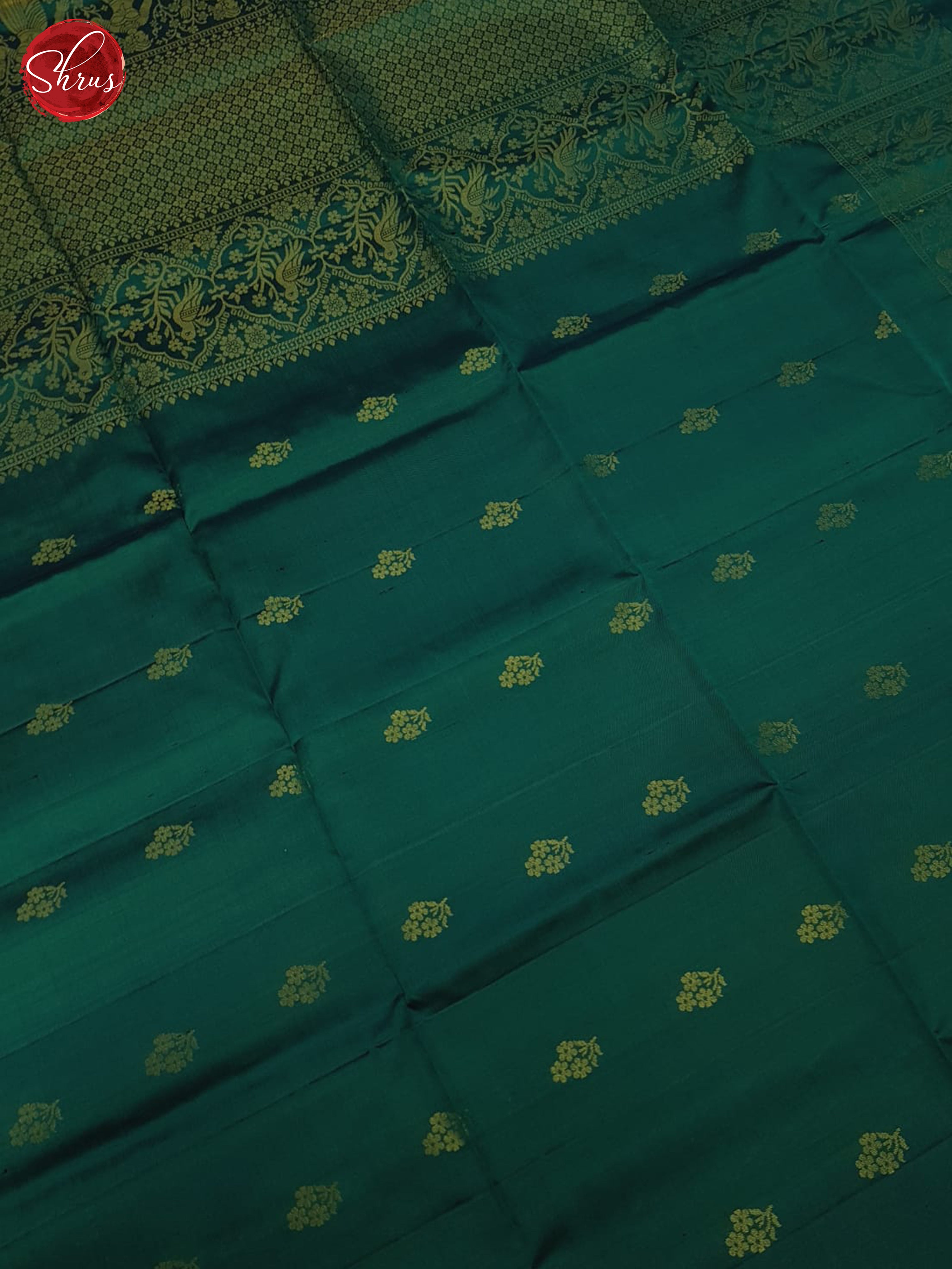 Peacock Neck(Single tone)-Soft Silk Saree - Shop on ShrusEternity.com