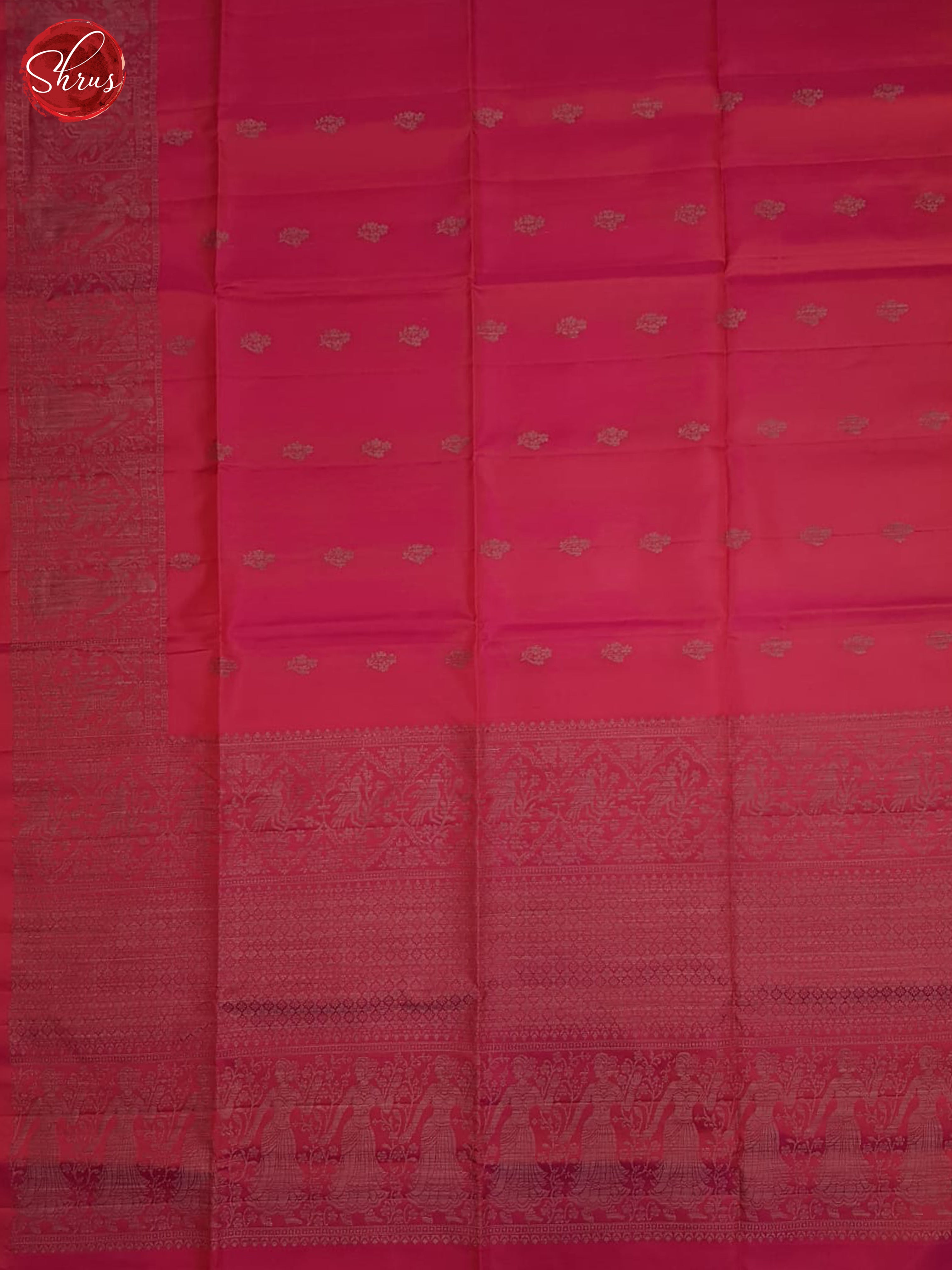 Pink(single tone)-soft silk saree - Shop on ShrusEternity.com