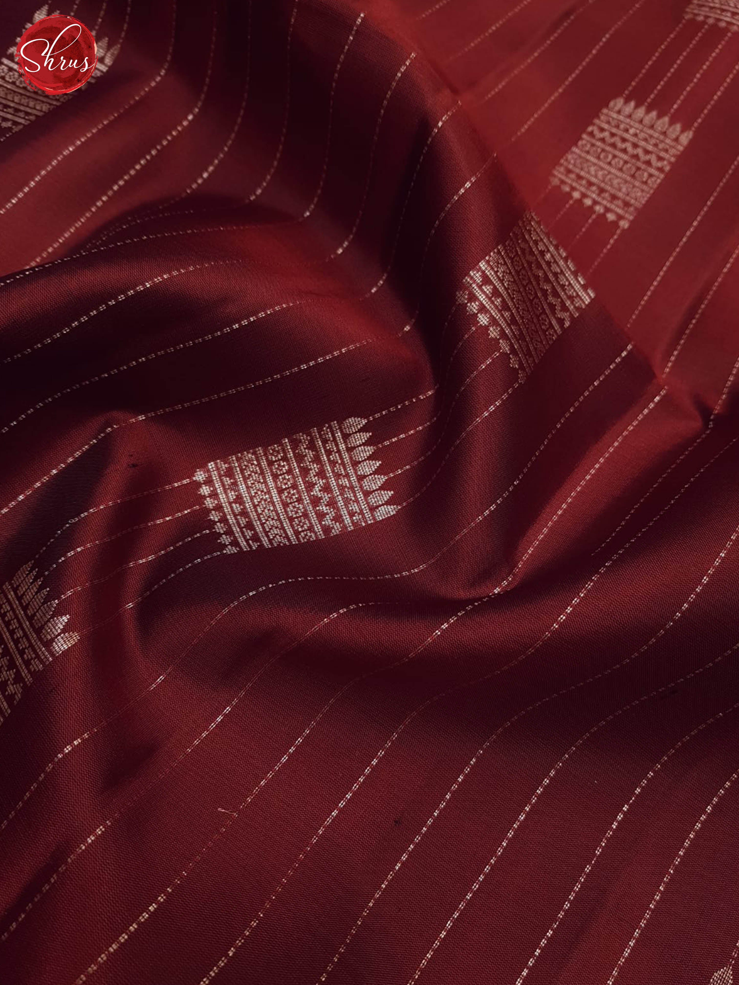 Maroon And Blue-Soft silk saree - Shop on ShrusEternity.com