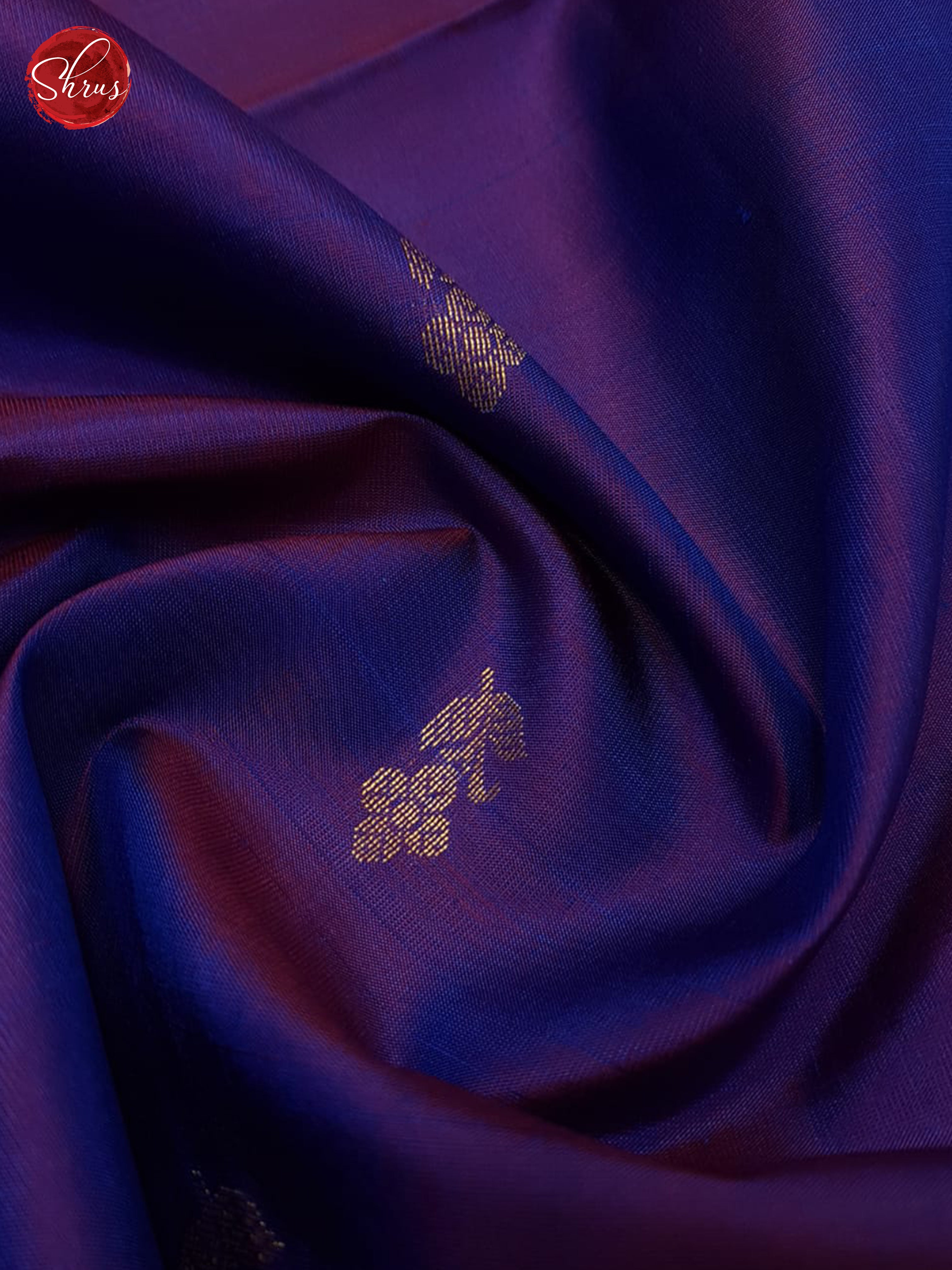 Purple And Teal Blue-Soft Silk Saree - Shop on ShrusEternity.com