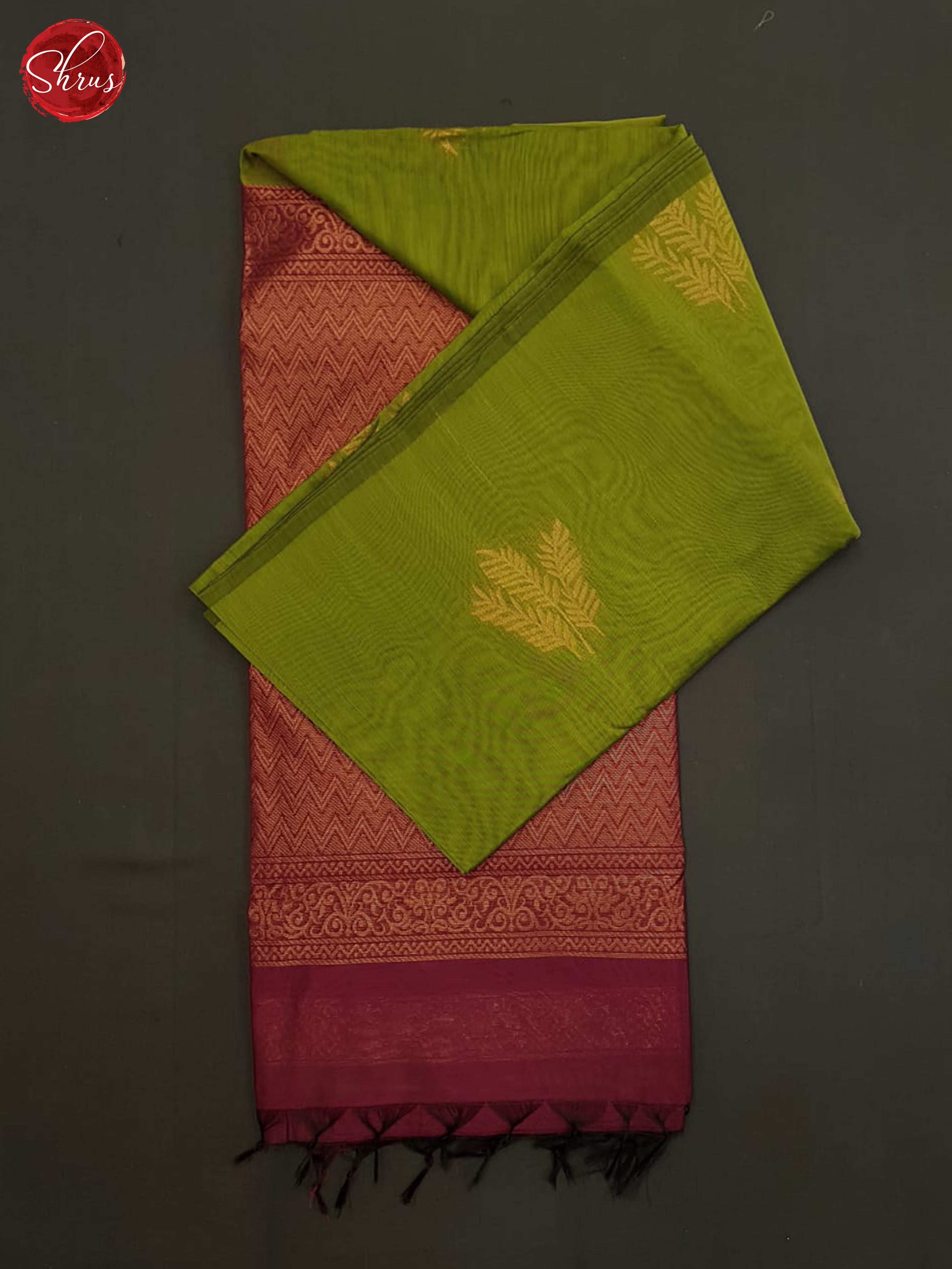 Green And Araku Maroon-Semi Silk Cotton Saree - Shop on ShrusEternity.com