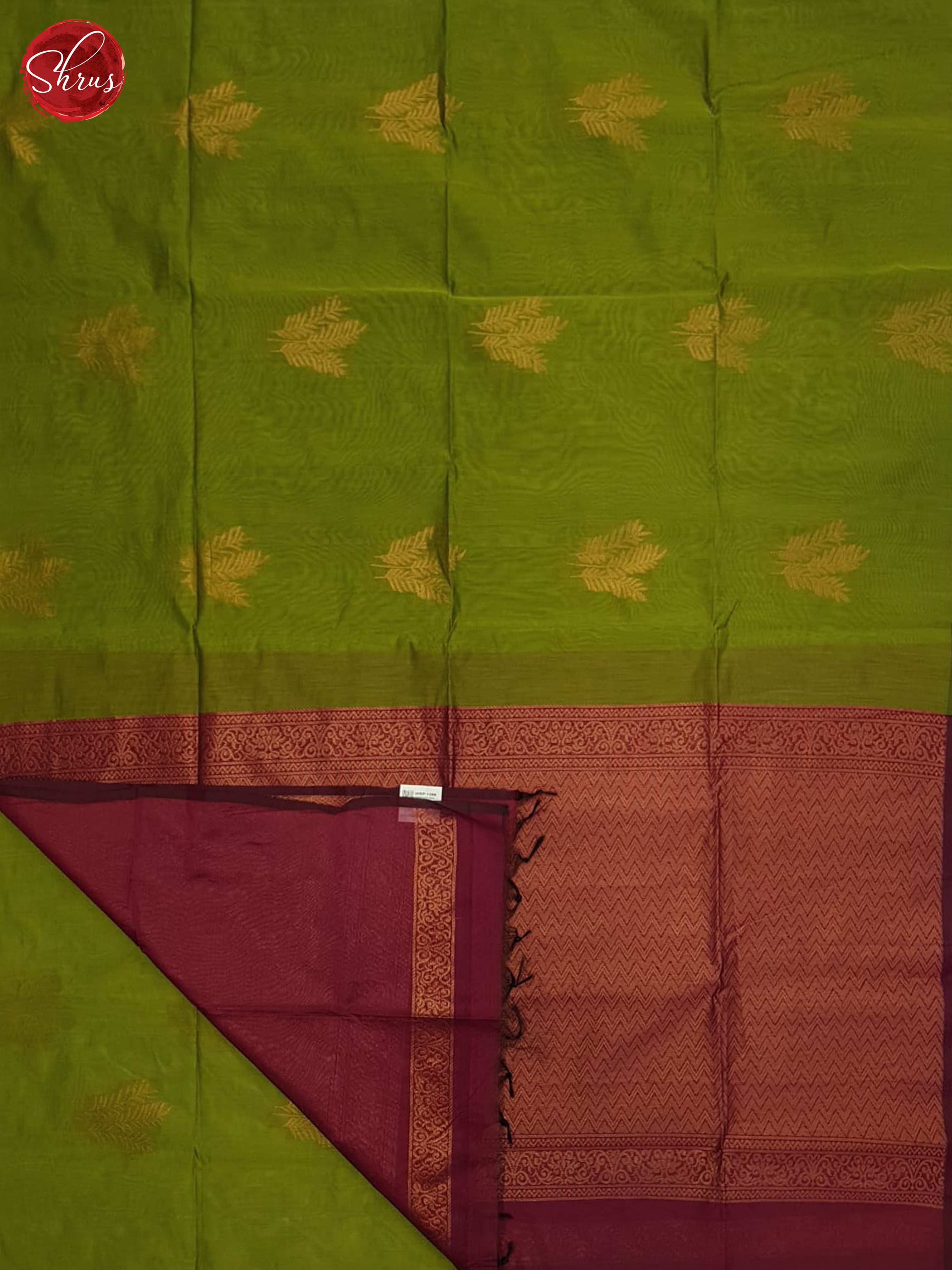 Green And Araku Maroon-Semi Silk Cotton Saree - Shop on ShrusEternity.com