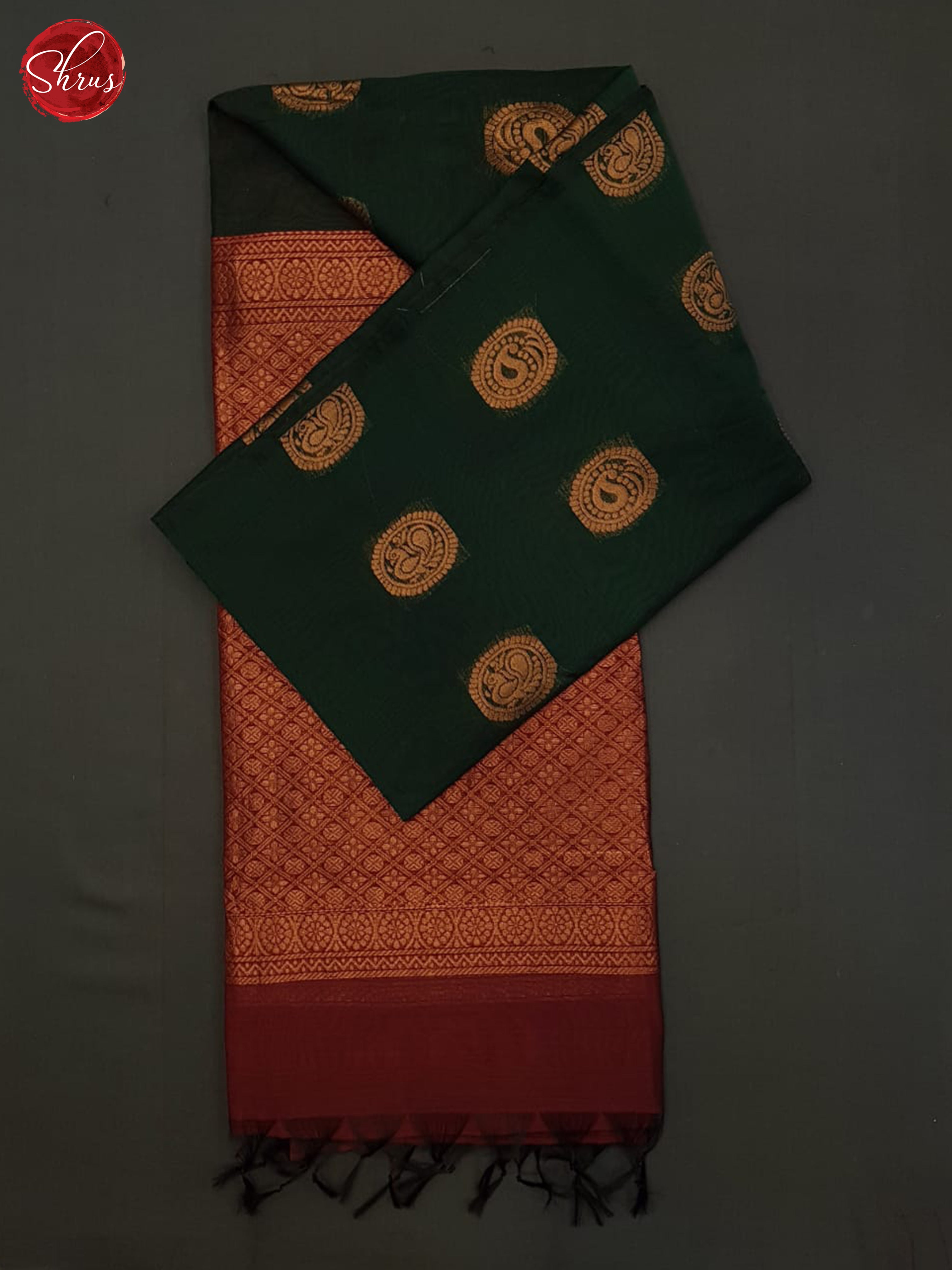 Green And Araku Maroon-Semi Silk Cotton Saree - Shop on ShrusEternity.com