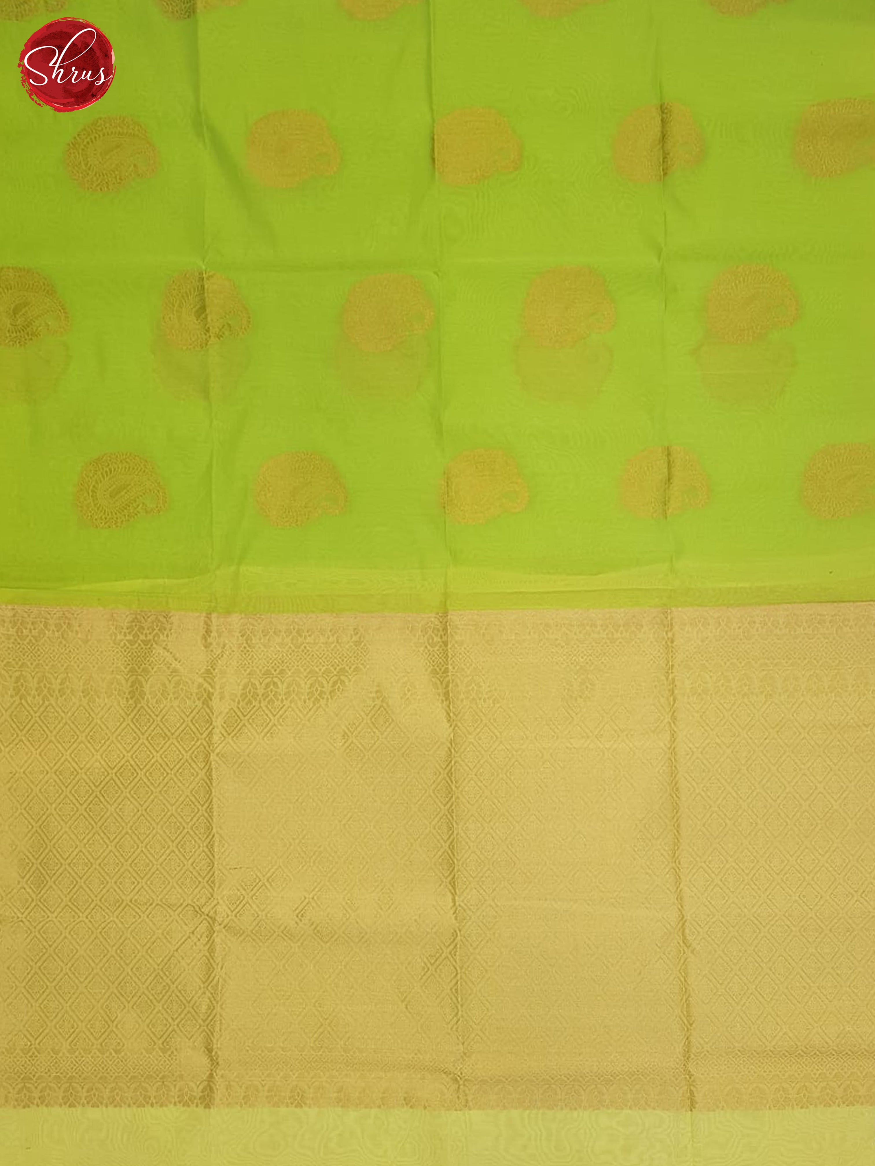 Green And Beige-Semi Silk Cotton Saree - Shop on ShrusEternity.com