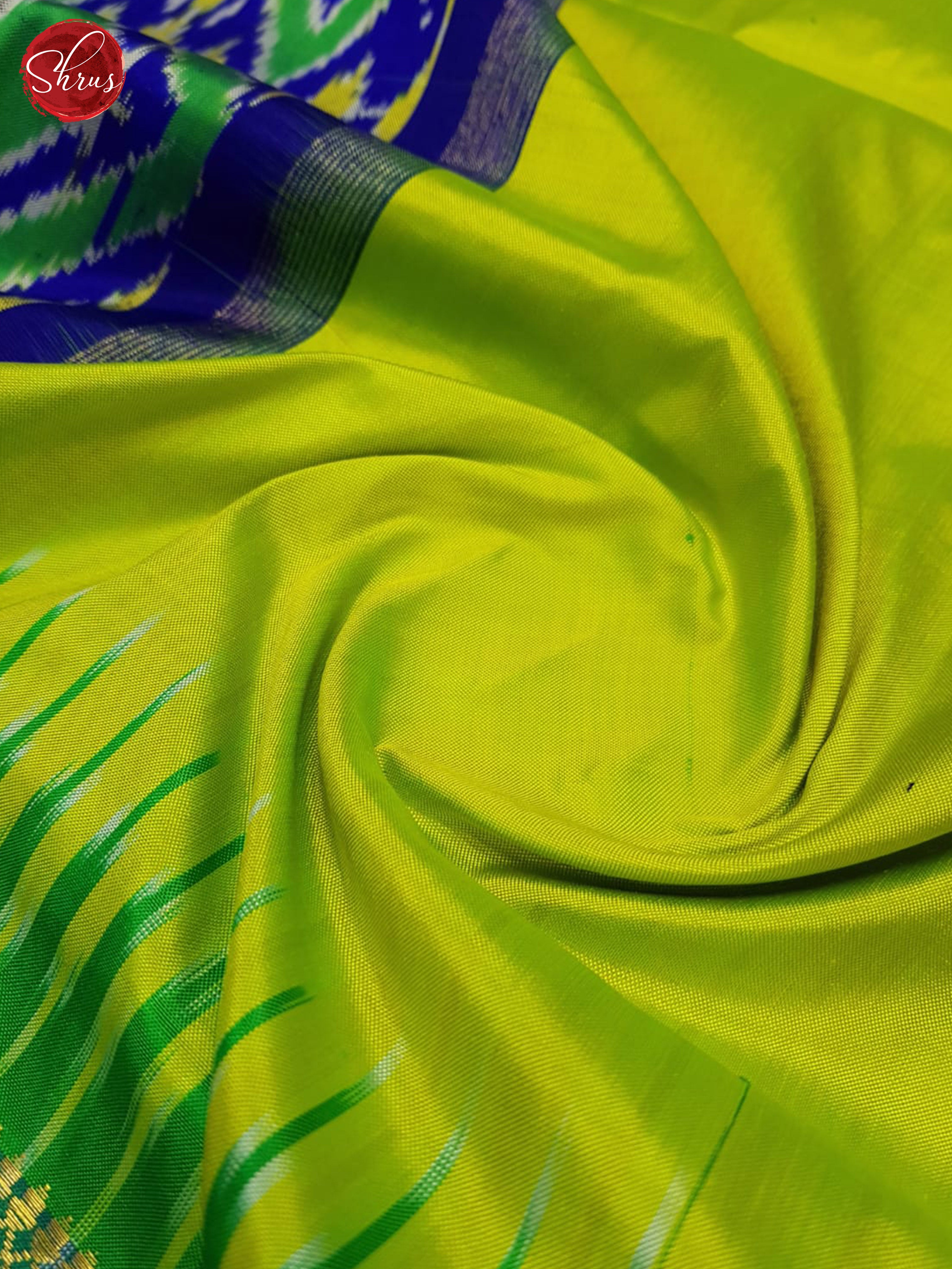 Green and Blue- Ikkat Silk Saree - Shop on ShrusEternity.com