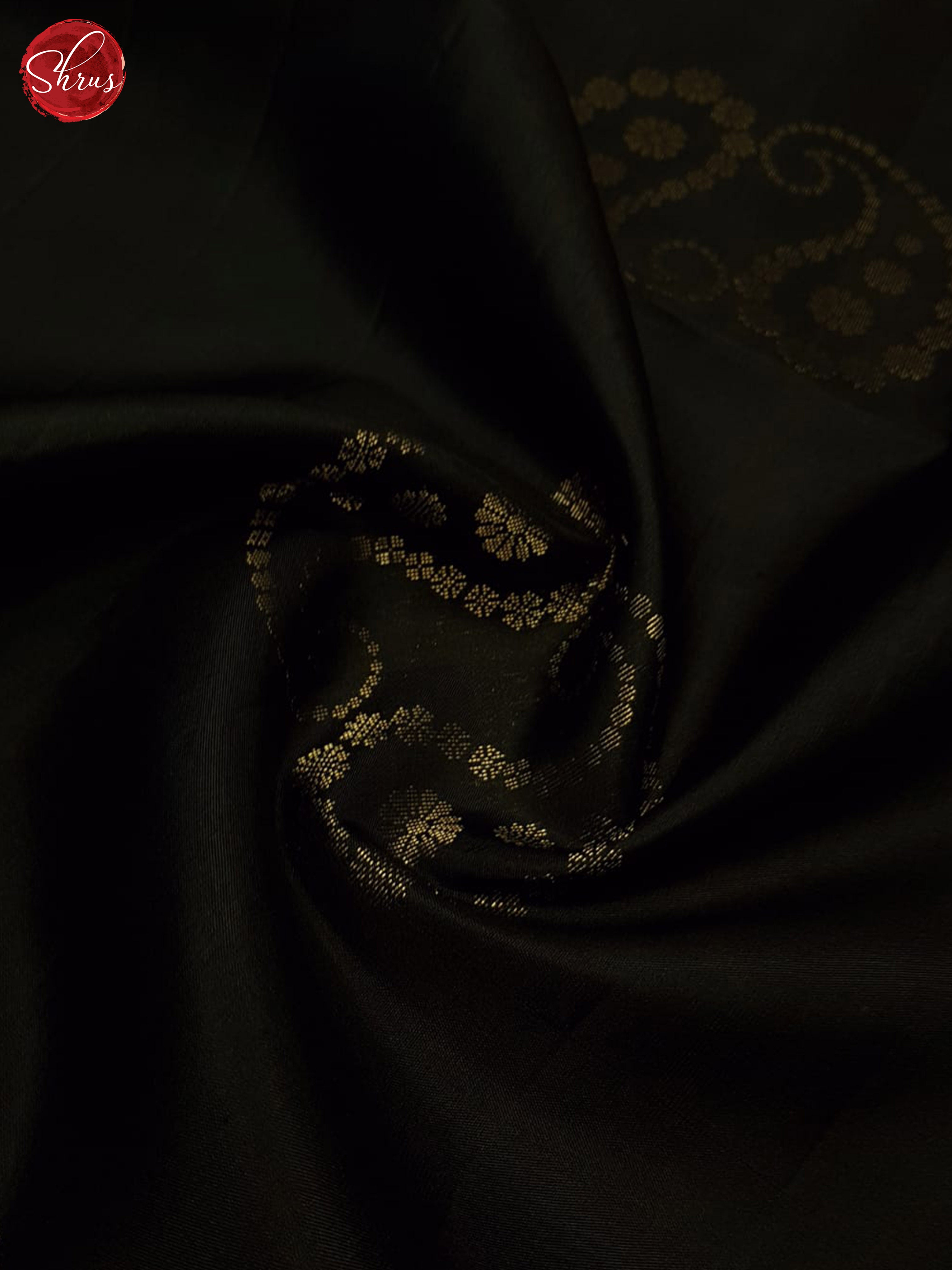 Black and green - Soft Silk Saree - Shop on ShrusEternity.com