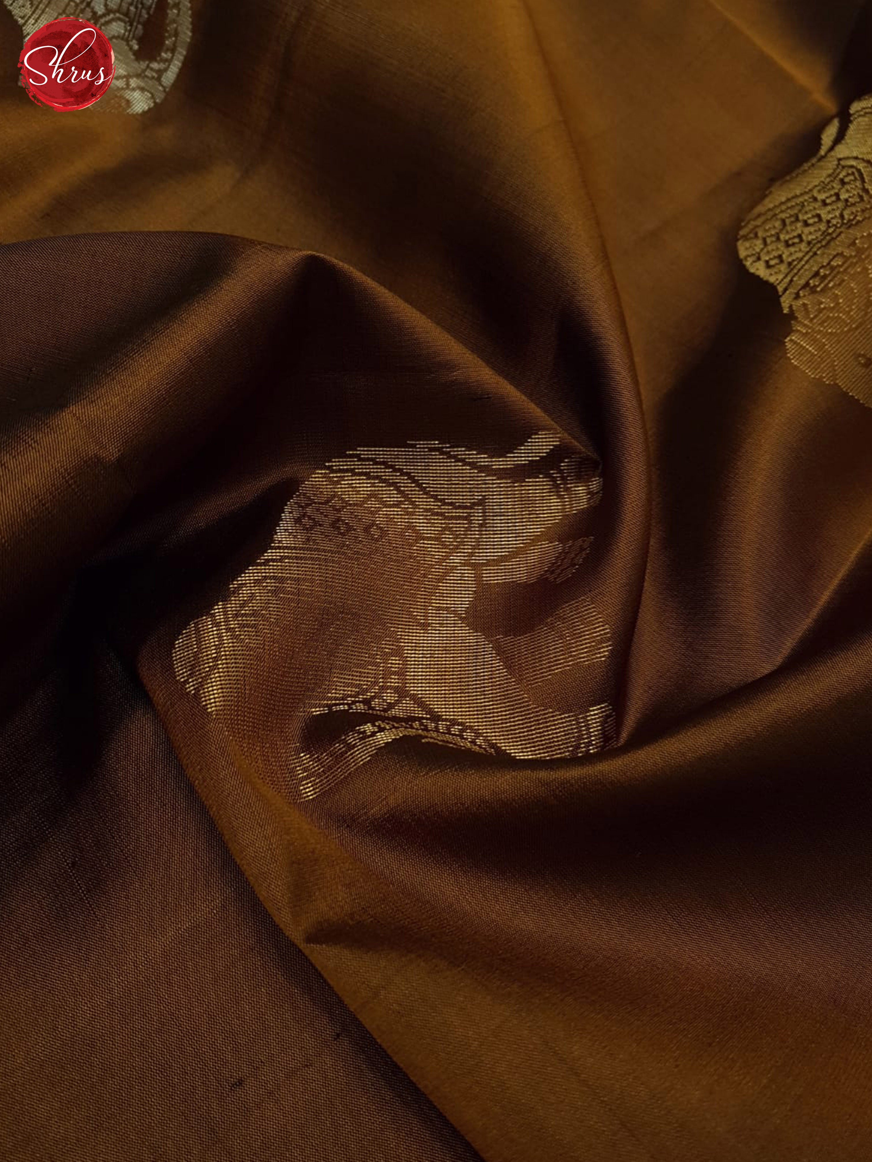 Brown and Green - Soft Silk Saree - Shop on ShrusEternity.com