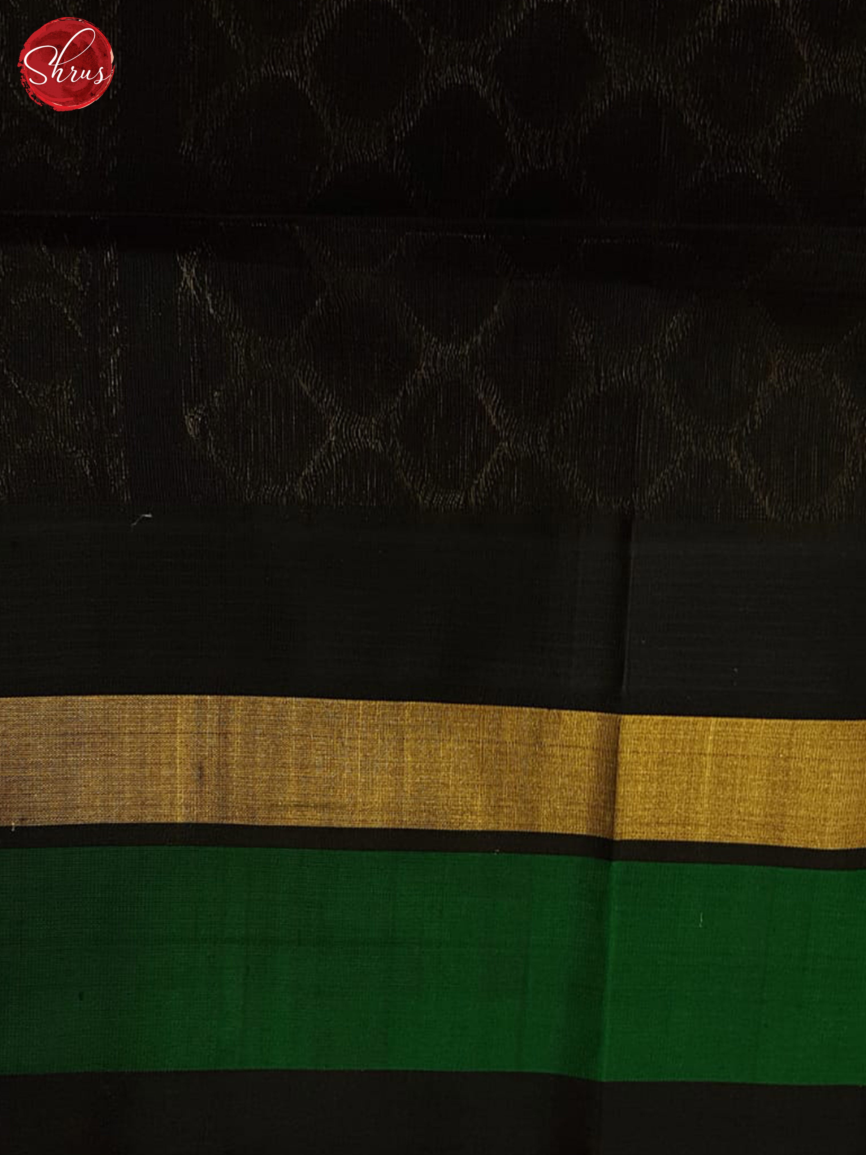 Yellow and Black - Silk Cotton Saree - Shop on ShrusEternity.com