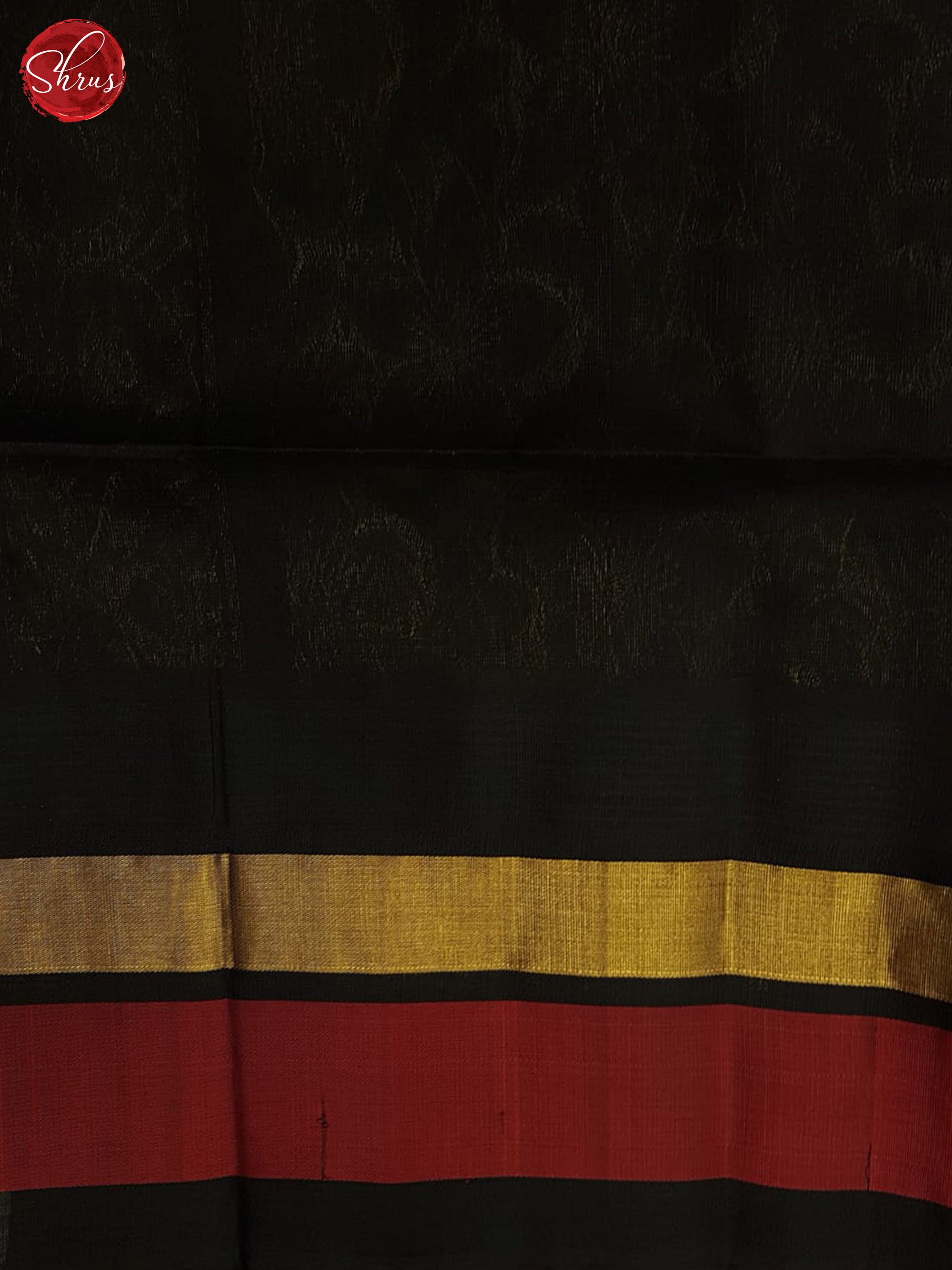 Cream and black - Silk Cotton Saree - Shop on ShrusEternity.com