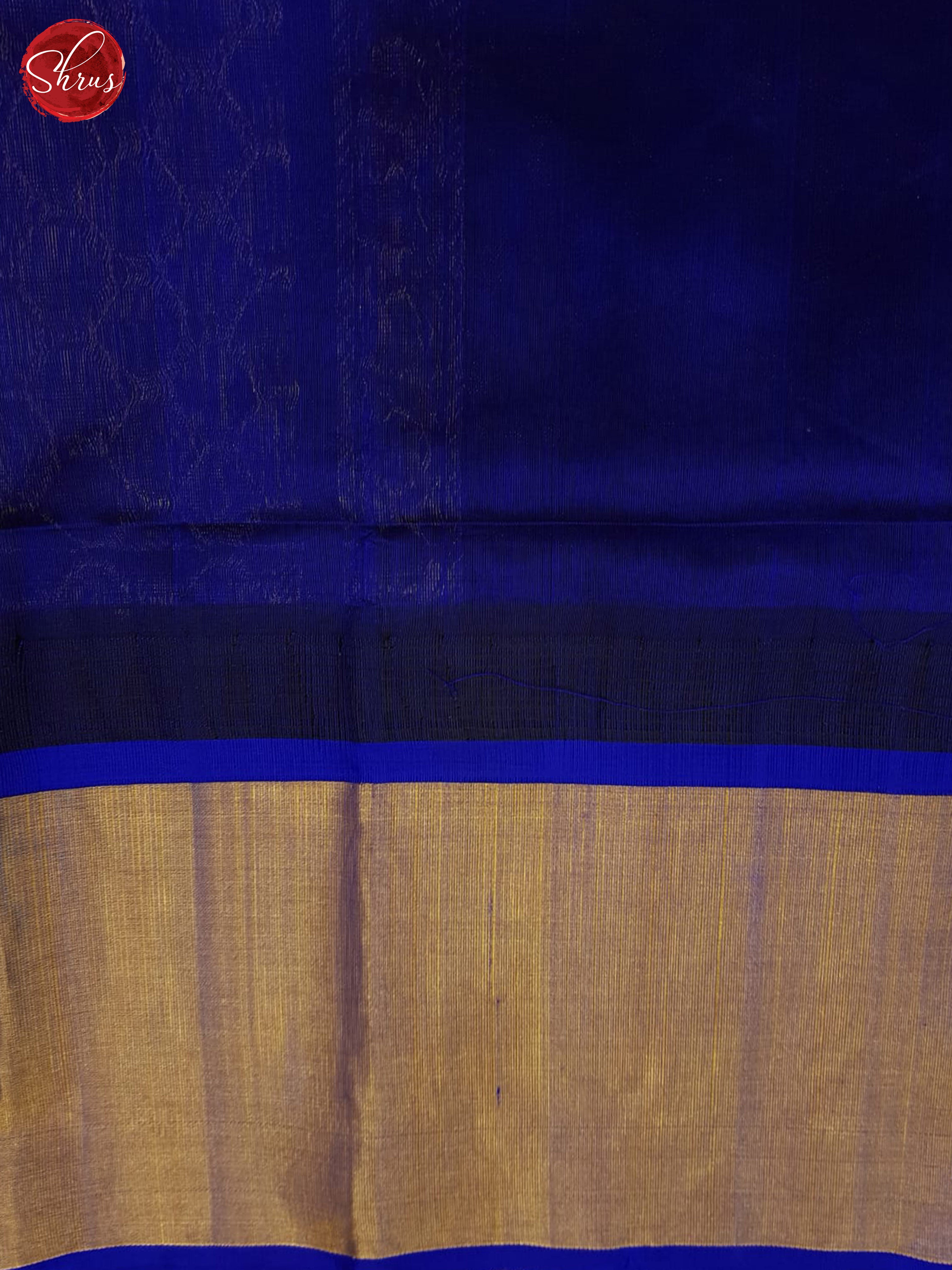 Pink and blue- Silk Cotton Saree - Shop on ShrusEternity.com