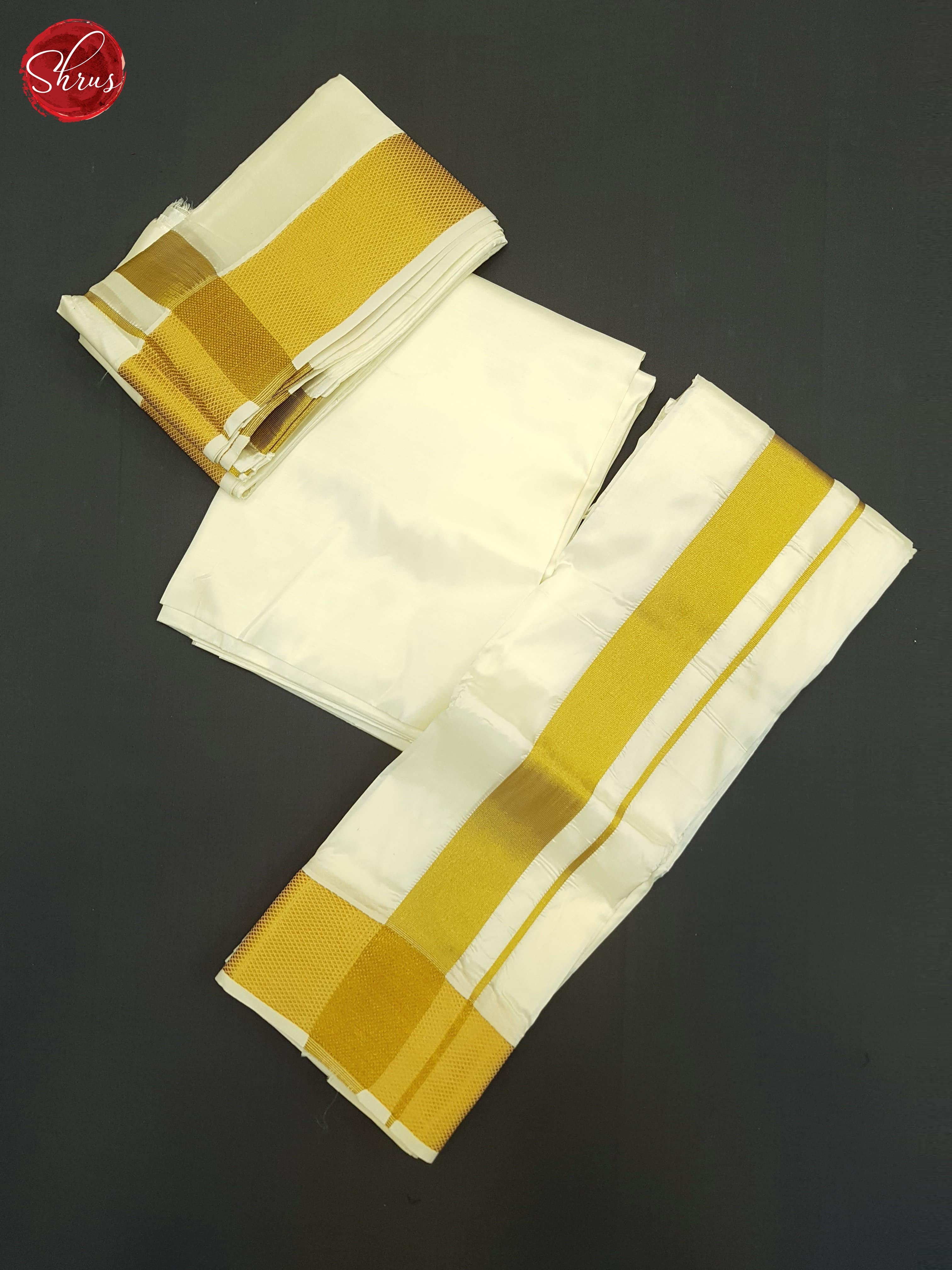 White - Dhoti - Shop on ShrusEternity.com