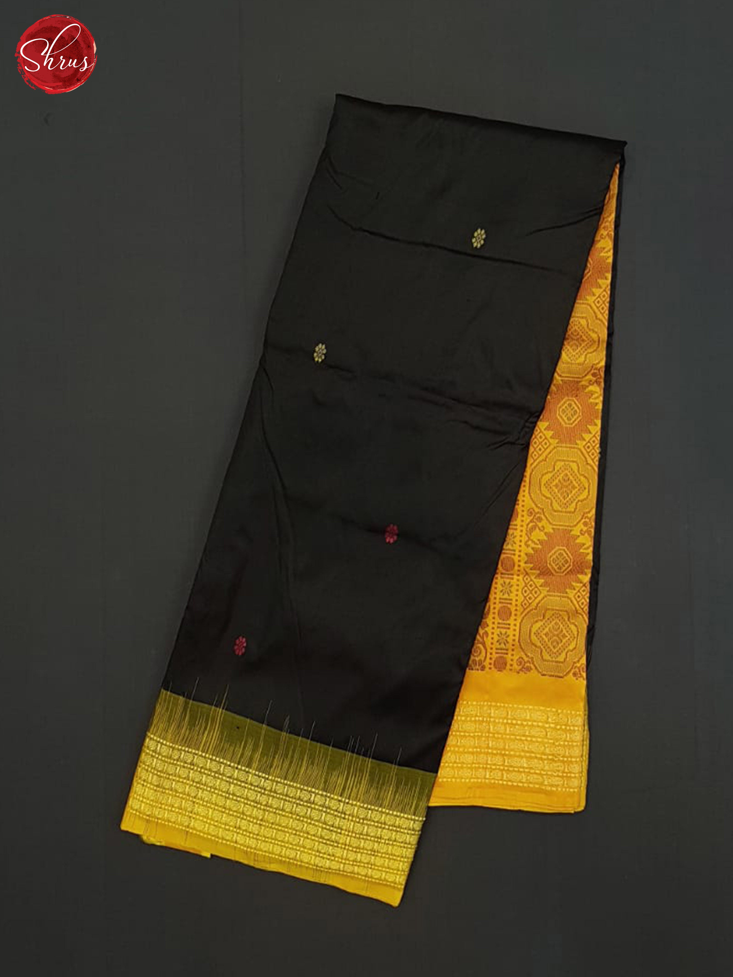 Black And Yellow-Odisha Sambalpuri Silk Saree - Shop on ShrusEternity.com