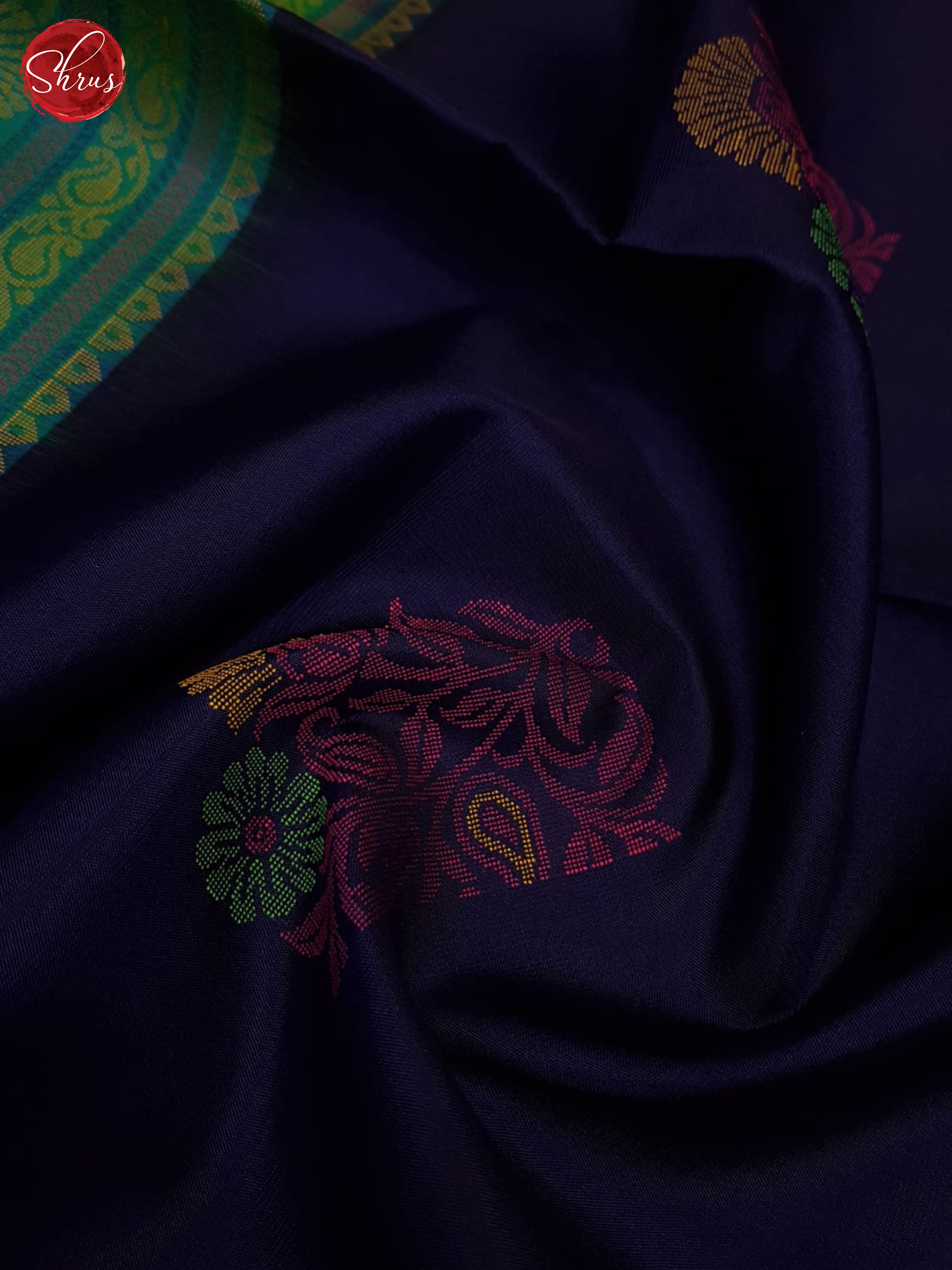 Blue And Green-Soft Silk Saree - Shop on ShrusEternity.com