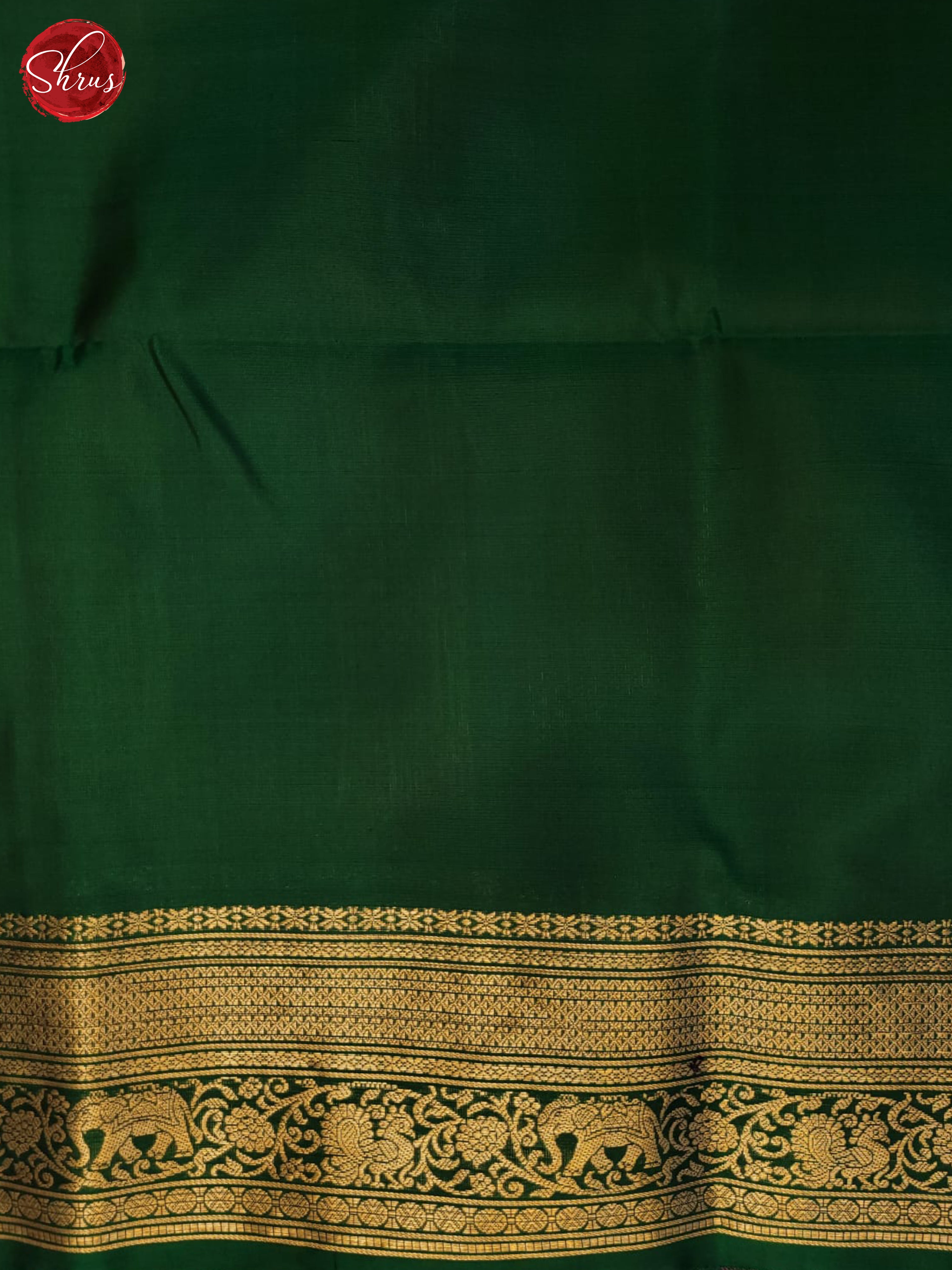 Mustard and Green- Soft Silk Saree - Shop on ShrusEternity.com