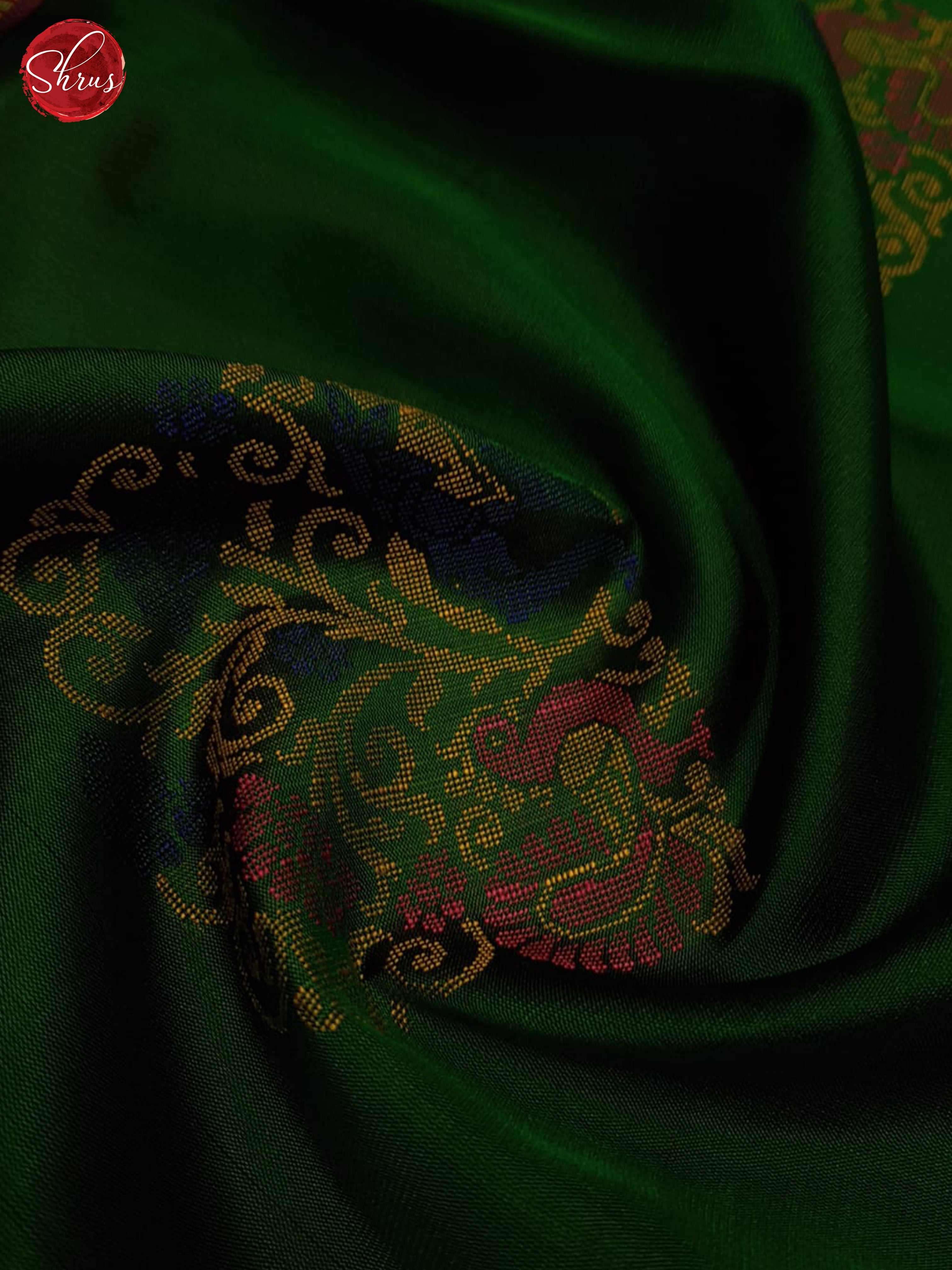 Green And Red-Soft Silk Saree - Shop on ShrusEternity.com