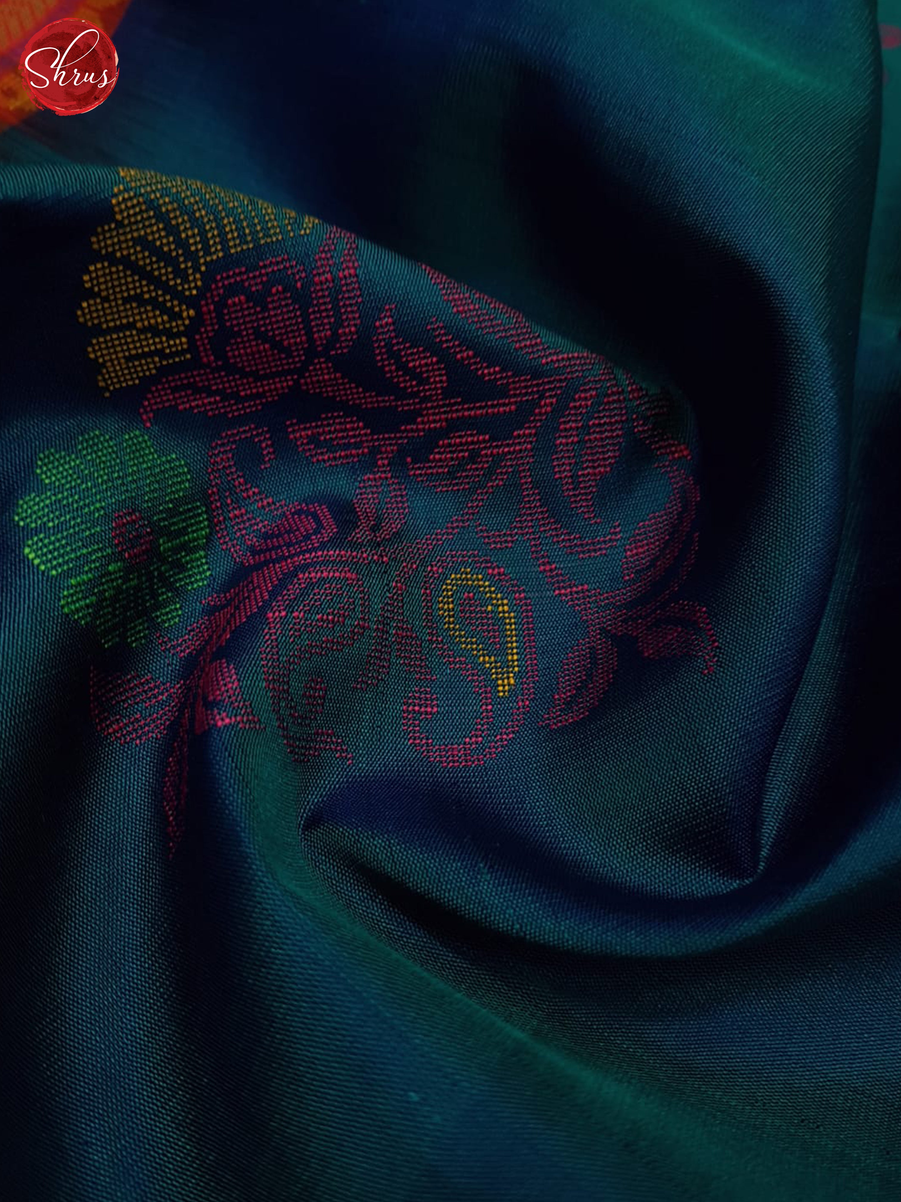 Blue And Red-Soft Silk Saree - Shop on ShrusEternity.com