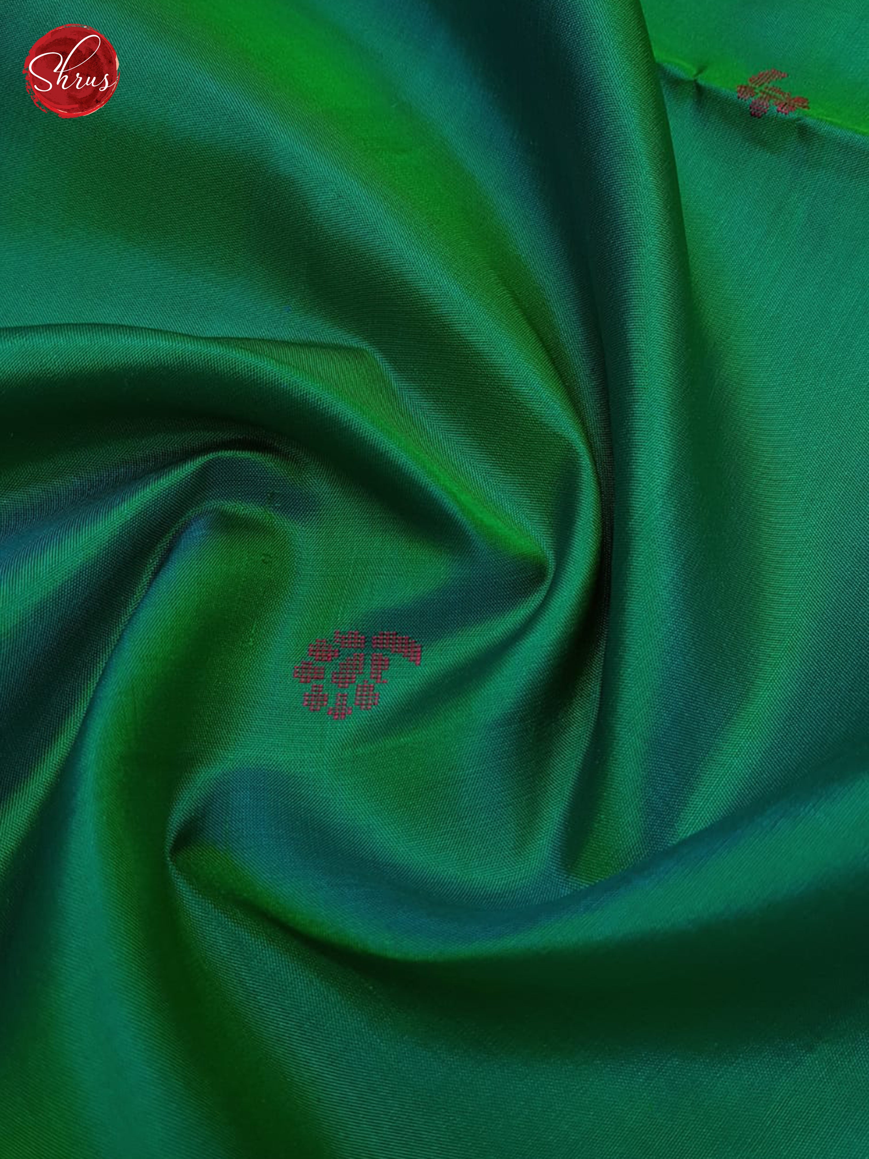 Green And Red-Soft silk saree - Shop on ShrusEternity.com