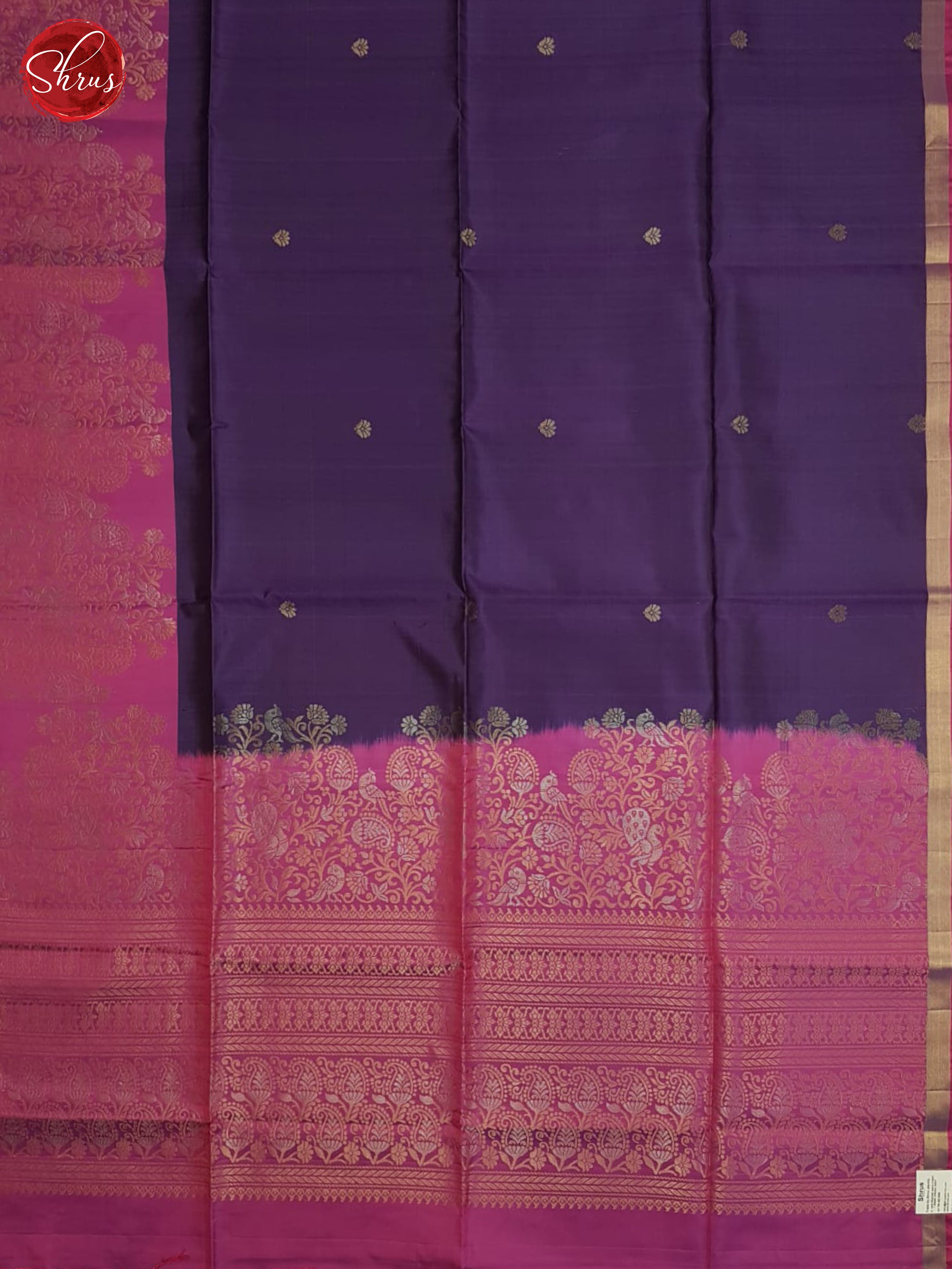 Purpule And Pink-Soft Silk Saree - Shop on ShrusEternity.com