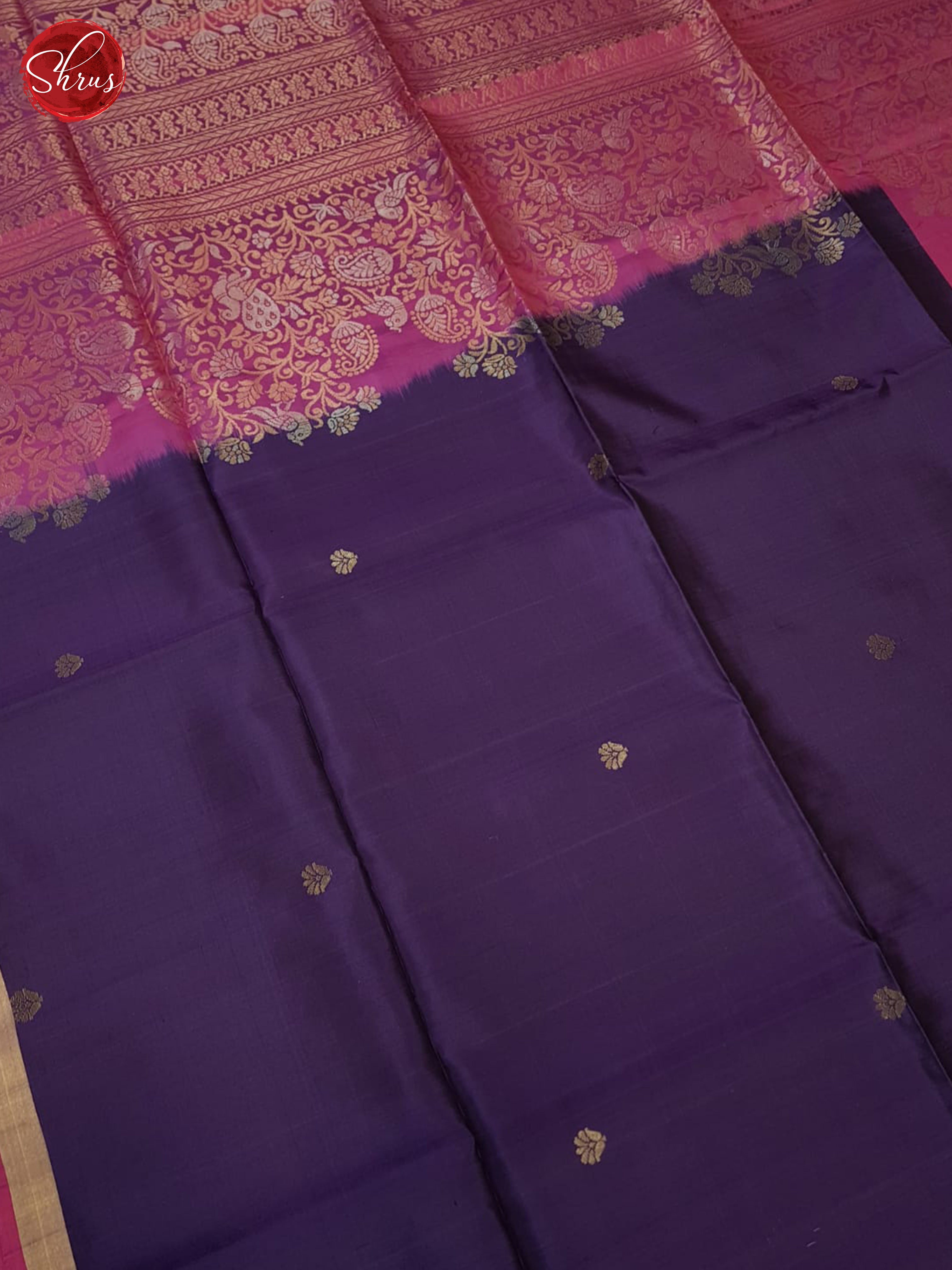 Purpule And Pink-Soft Silk Saree - Shop on ShrusEternity.com