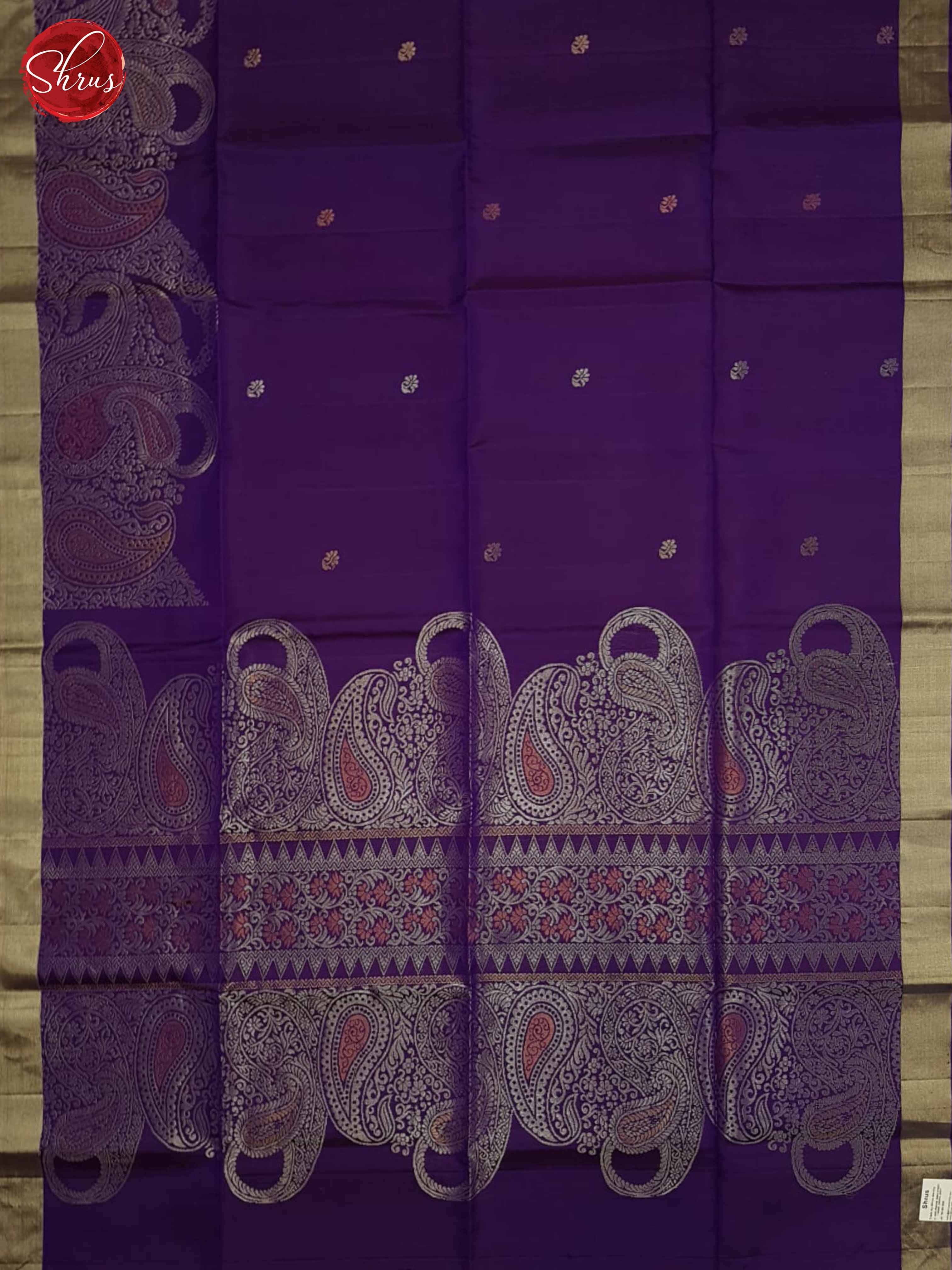 Eggplant(Single Tone) - Soft Silk Saree - Shop on ShrusEternity.com