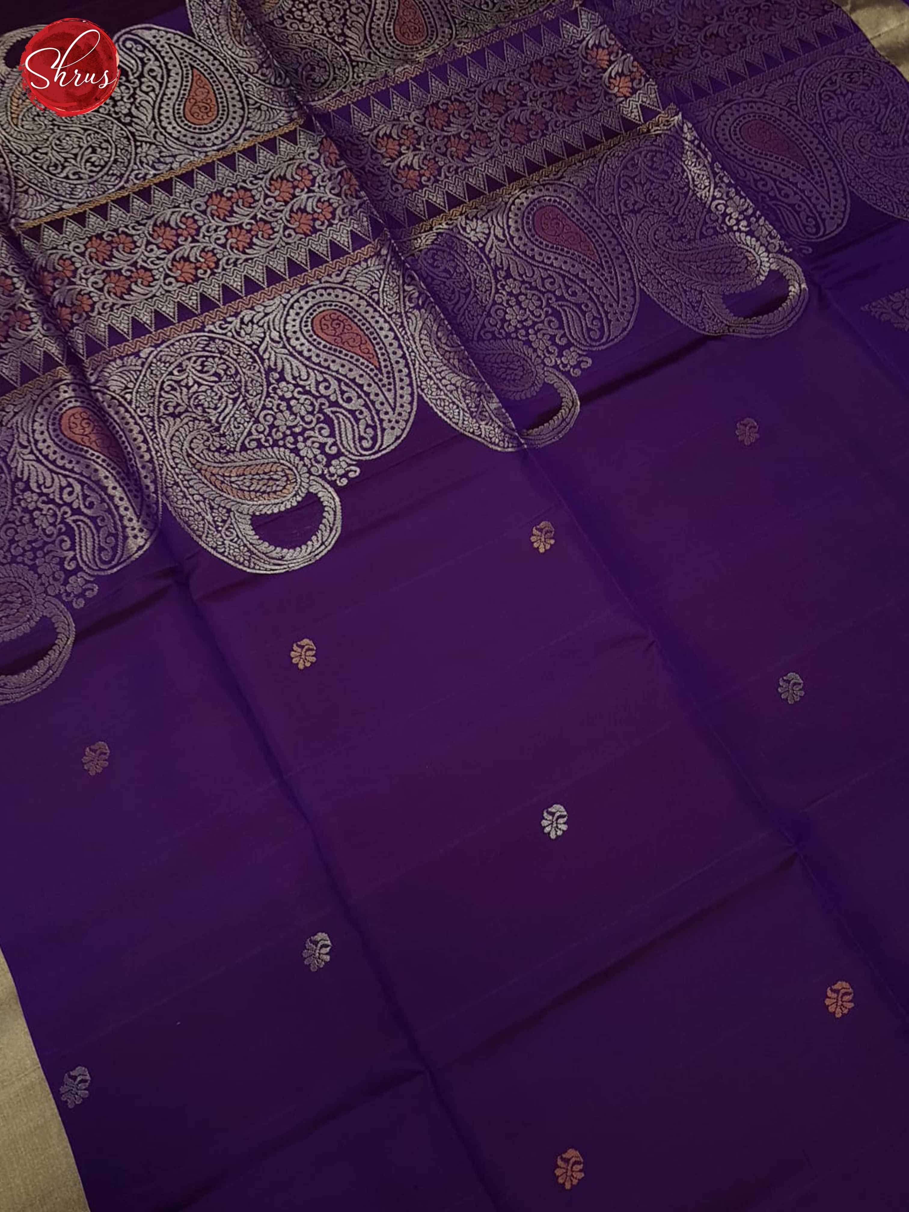 Eggplant(Single Tone) - Soft Silk Saree - Shop on ShrusEternity.com