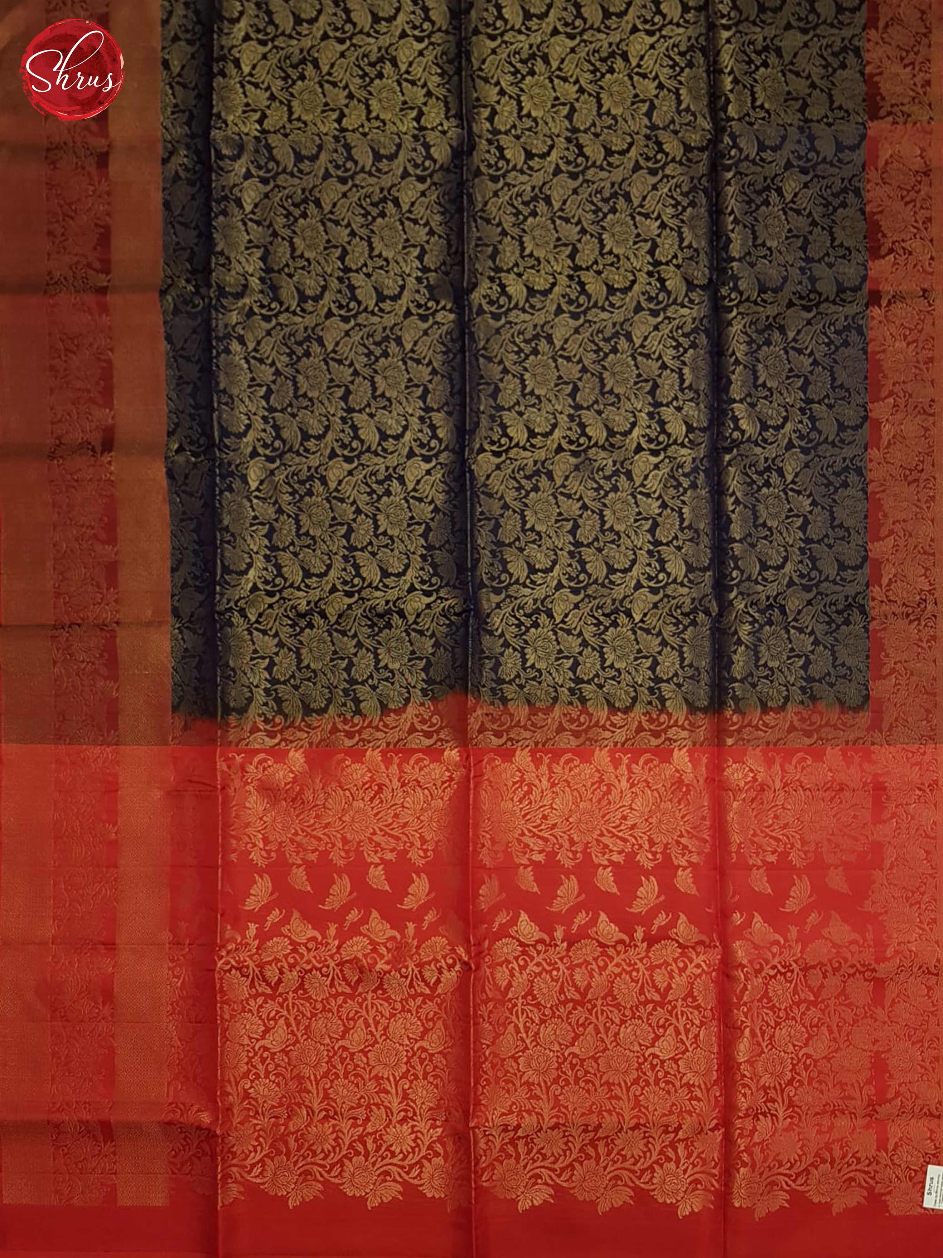 Blue And Orange-Soft silk Saree - Shop on ShrusEternity.com