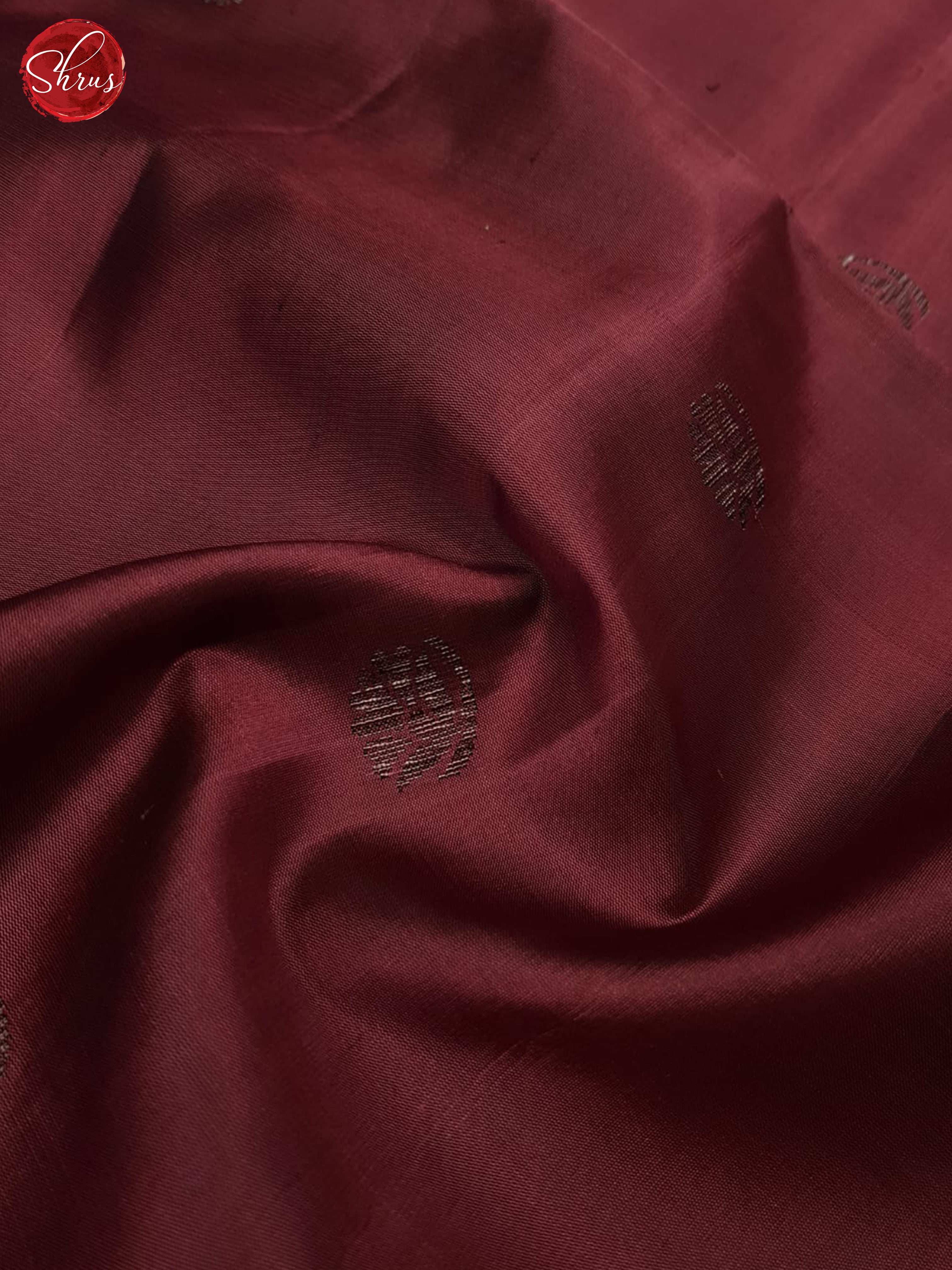 Maroon And Grey-Soft Silk Saree - Shop on ShrusEternity.com