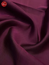 Wine And Grey-Soft silk saree - Shop on ShrusEternity.com