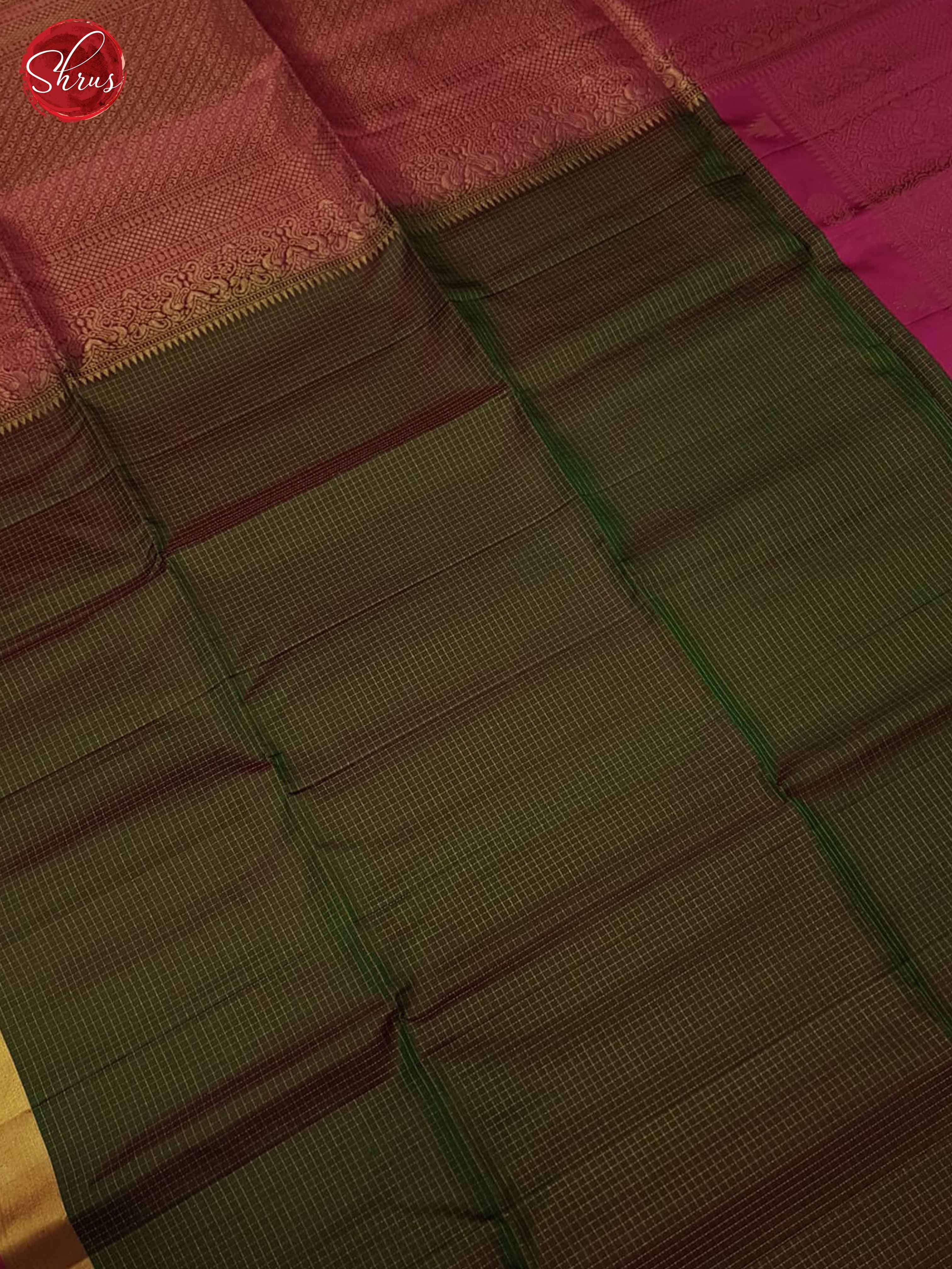 Green and pink- Soft Silk Saree - Shop on ShrusEternity.com