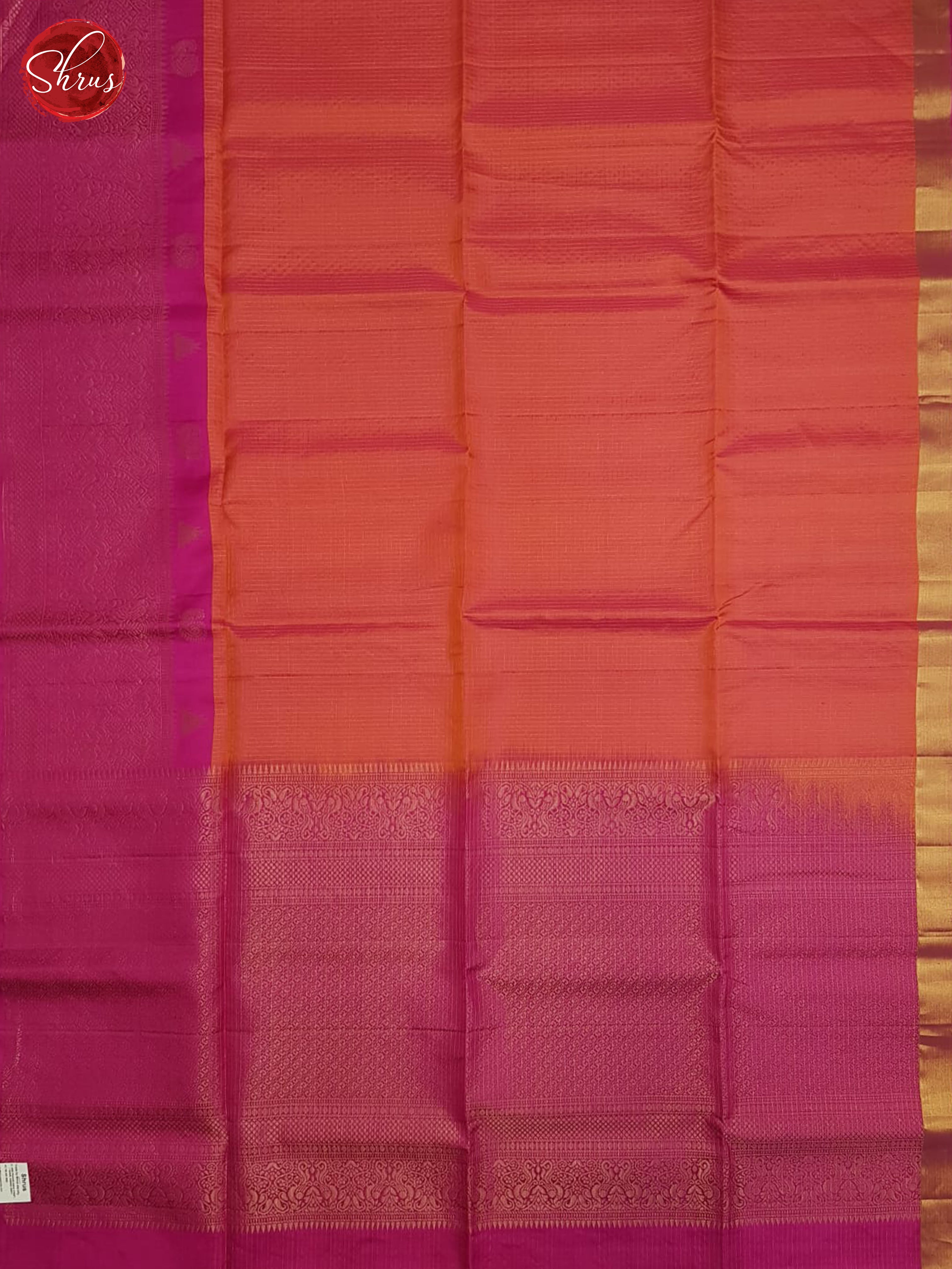 Orange And Pink-Soft Silk Saree - Shop on ShrusEternity.com