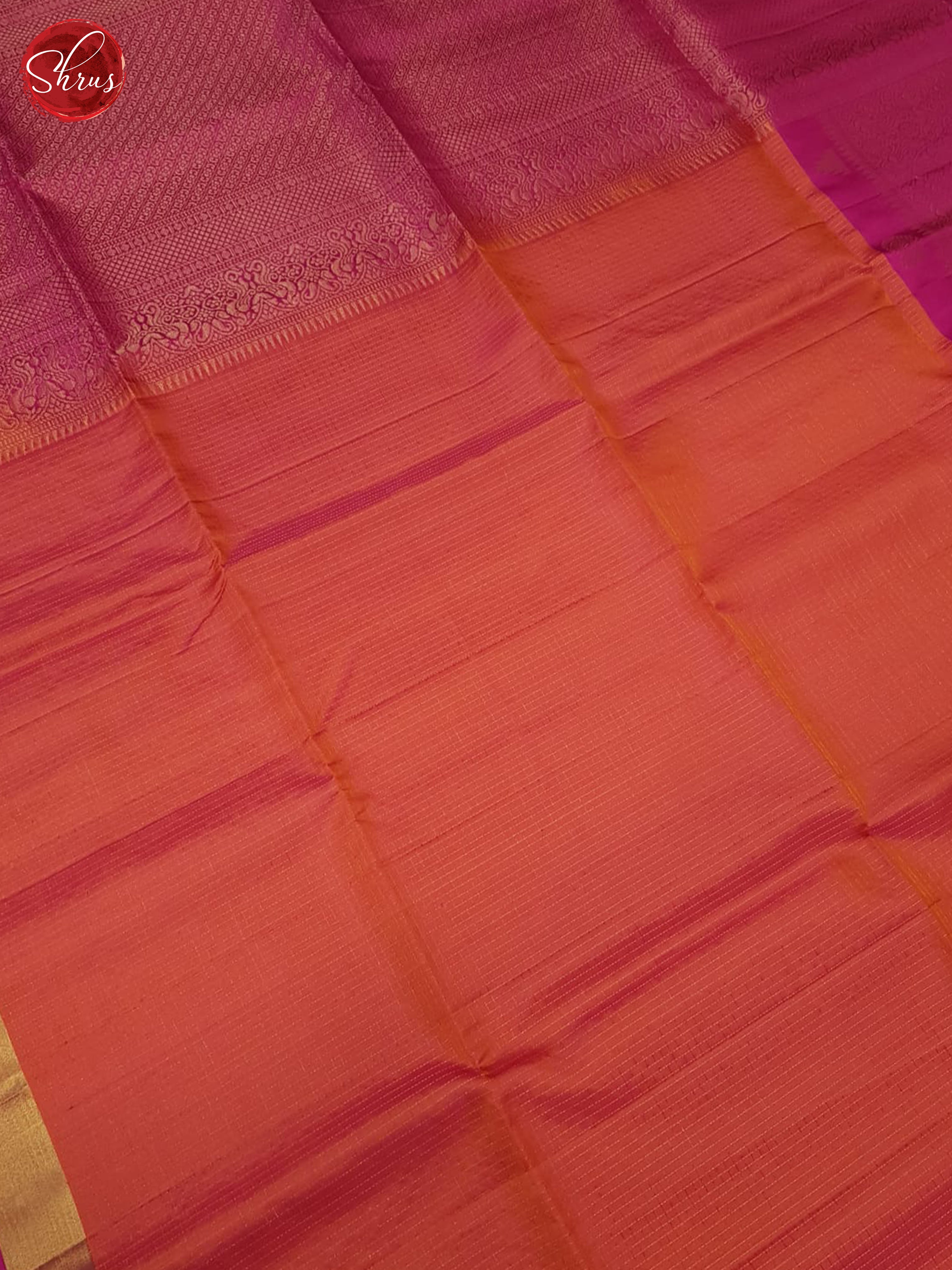 Orange And Pink-Soft Silk Saree - Shop on ShrusEternity.com