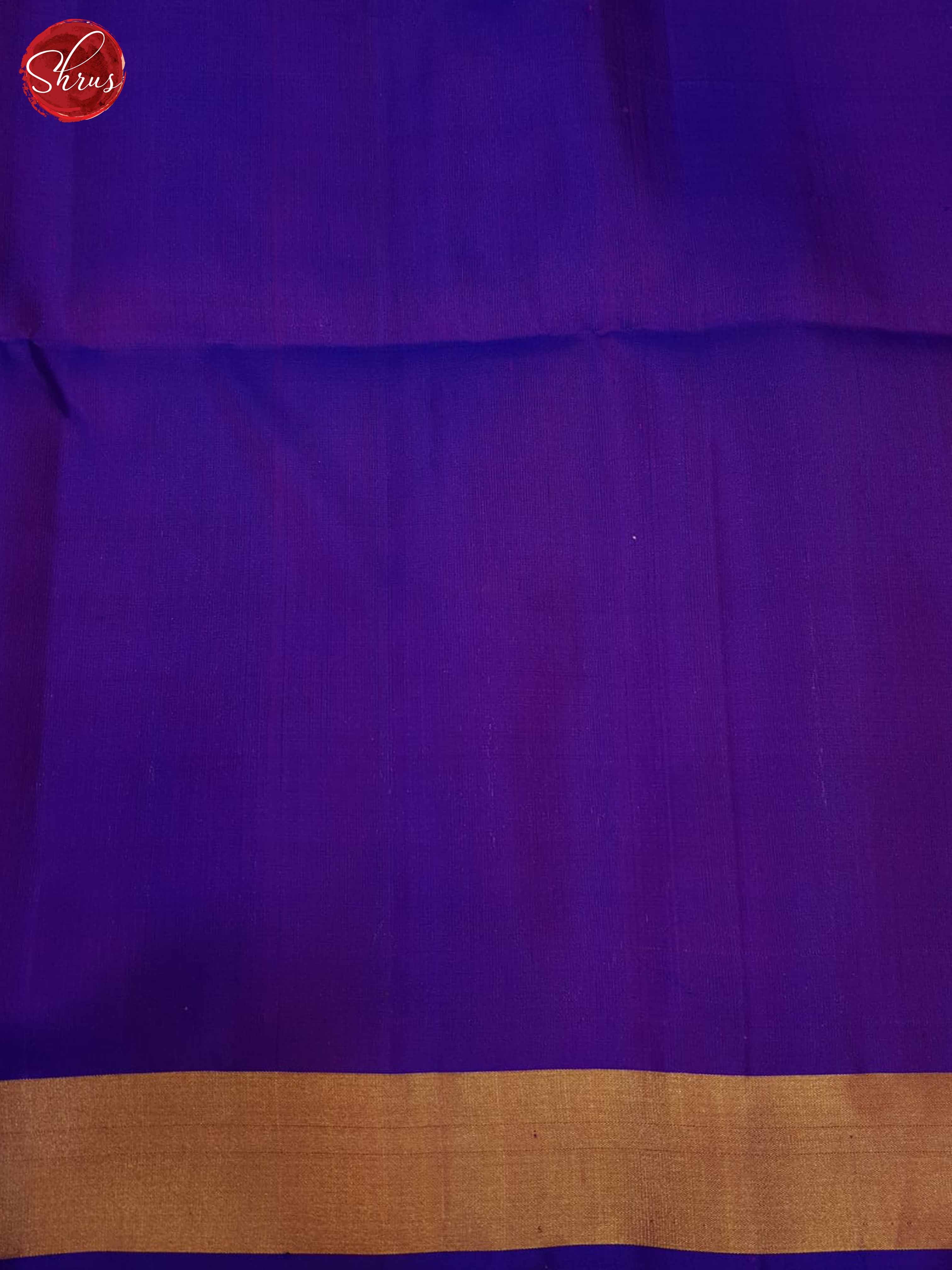 Blue and Purple- Soft Silk Saree - Shop on ShrusEternity.com