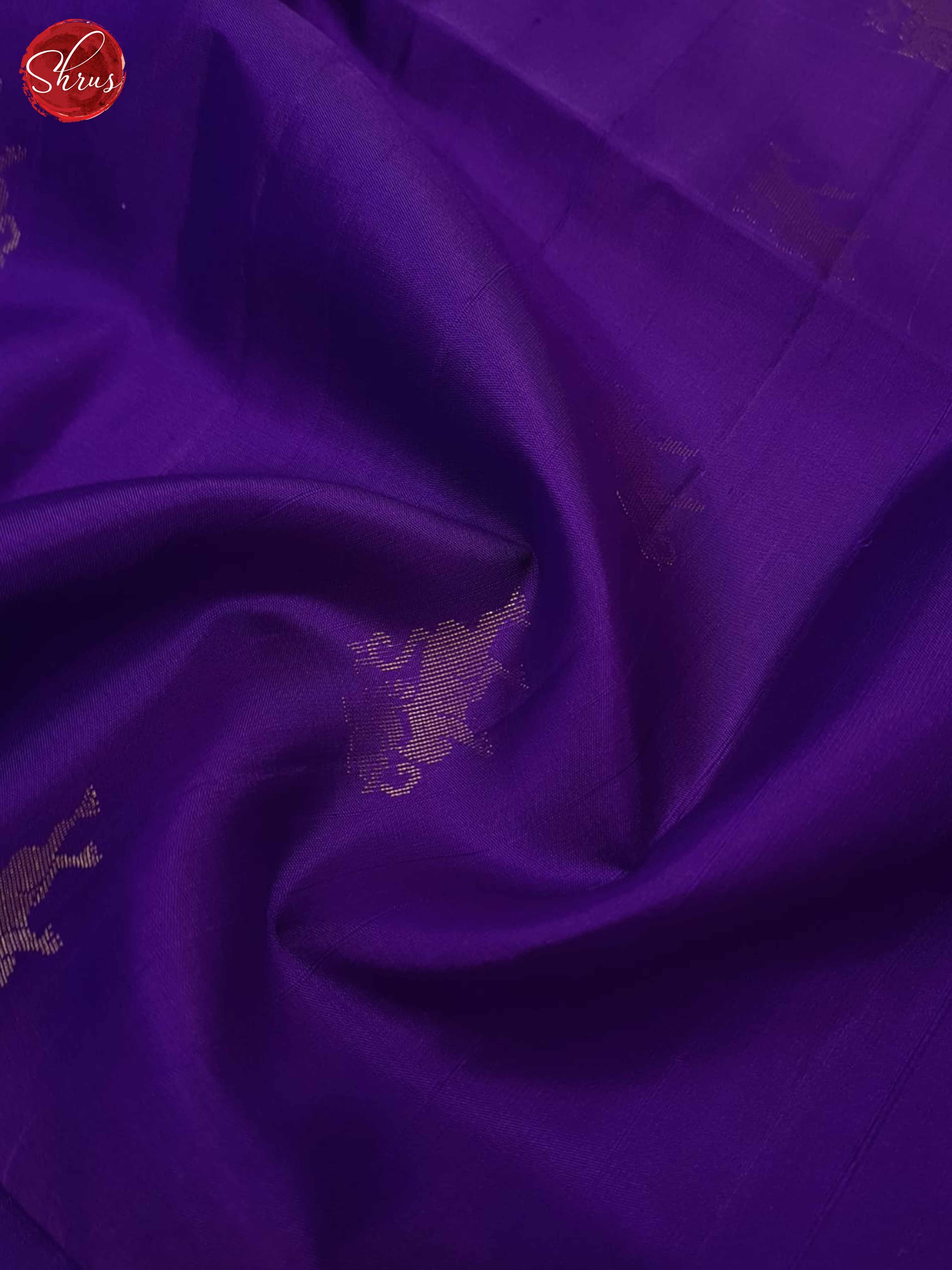 Purple and Blue - Soft Silk Saree - Shop on ShrusEternity.com