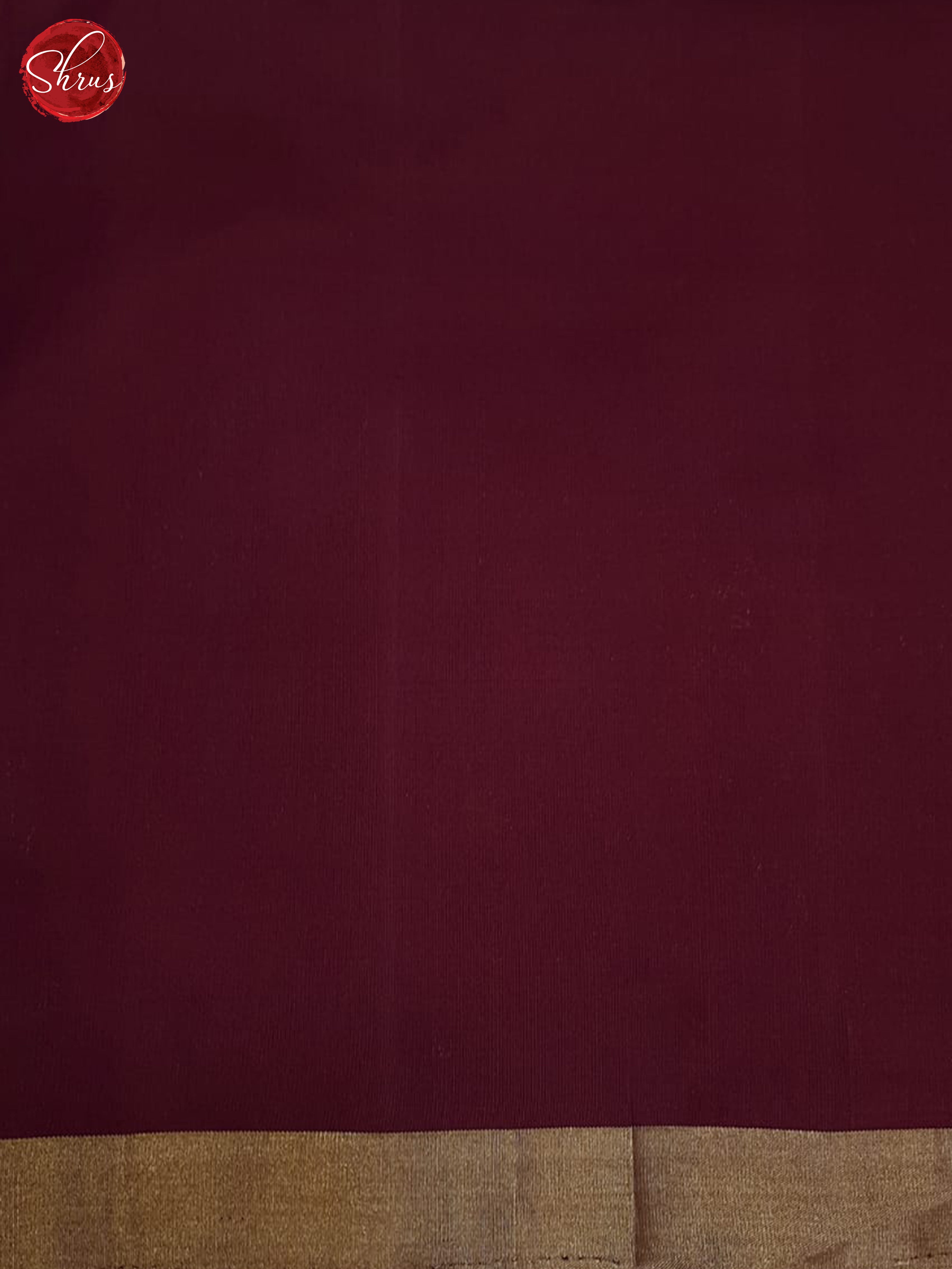 Deep Wine(Single tone)-Soft Silk Saree - Shop on ShrusEternity.com