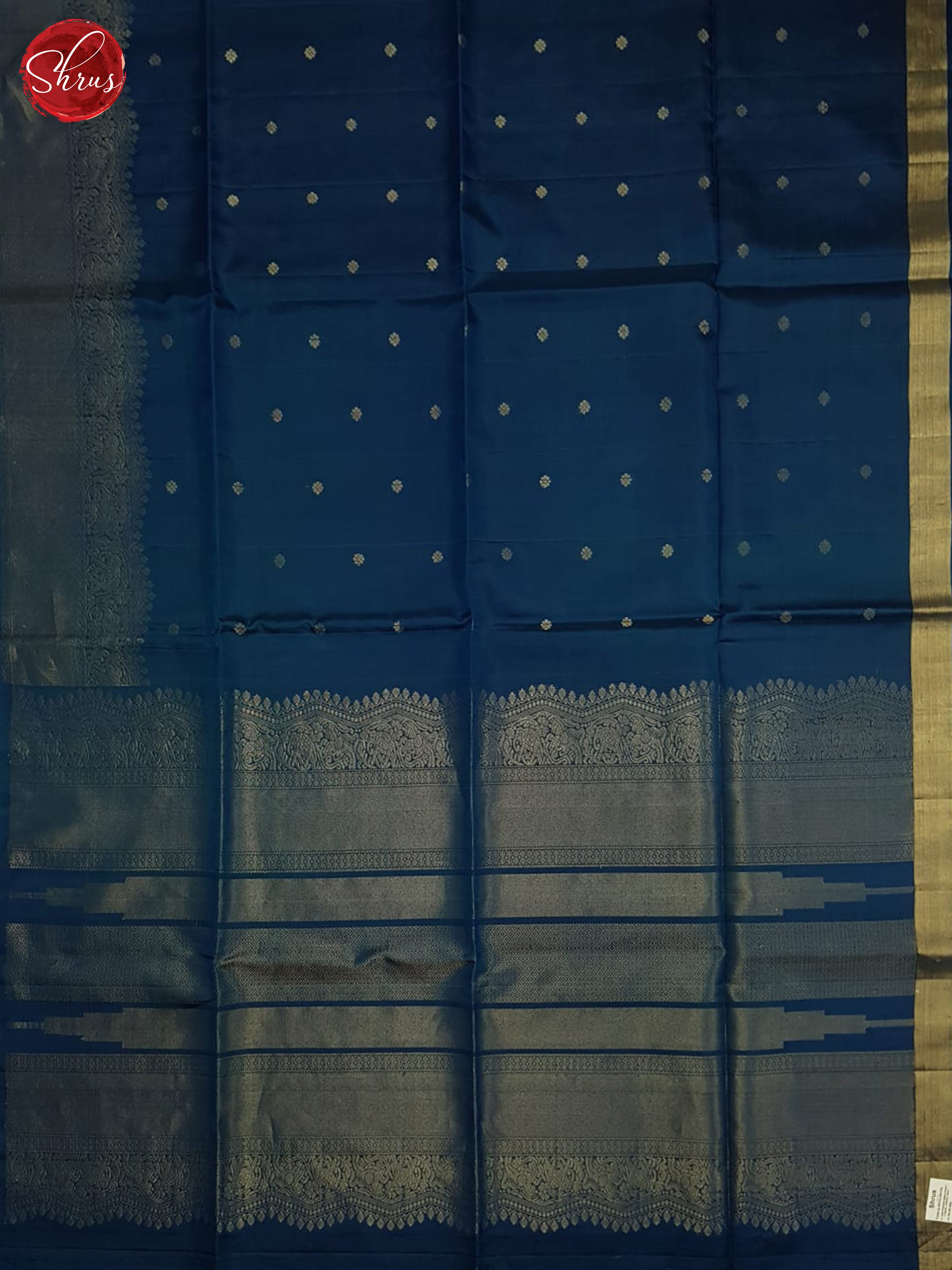 Blue(Single tone)- Soft Silk Saree - Shop on ShrusEternity.com