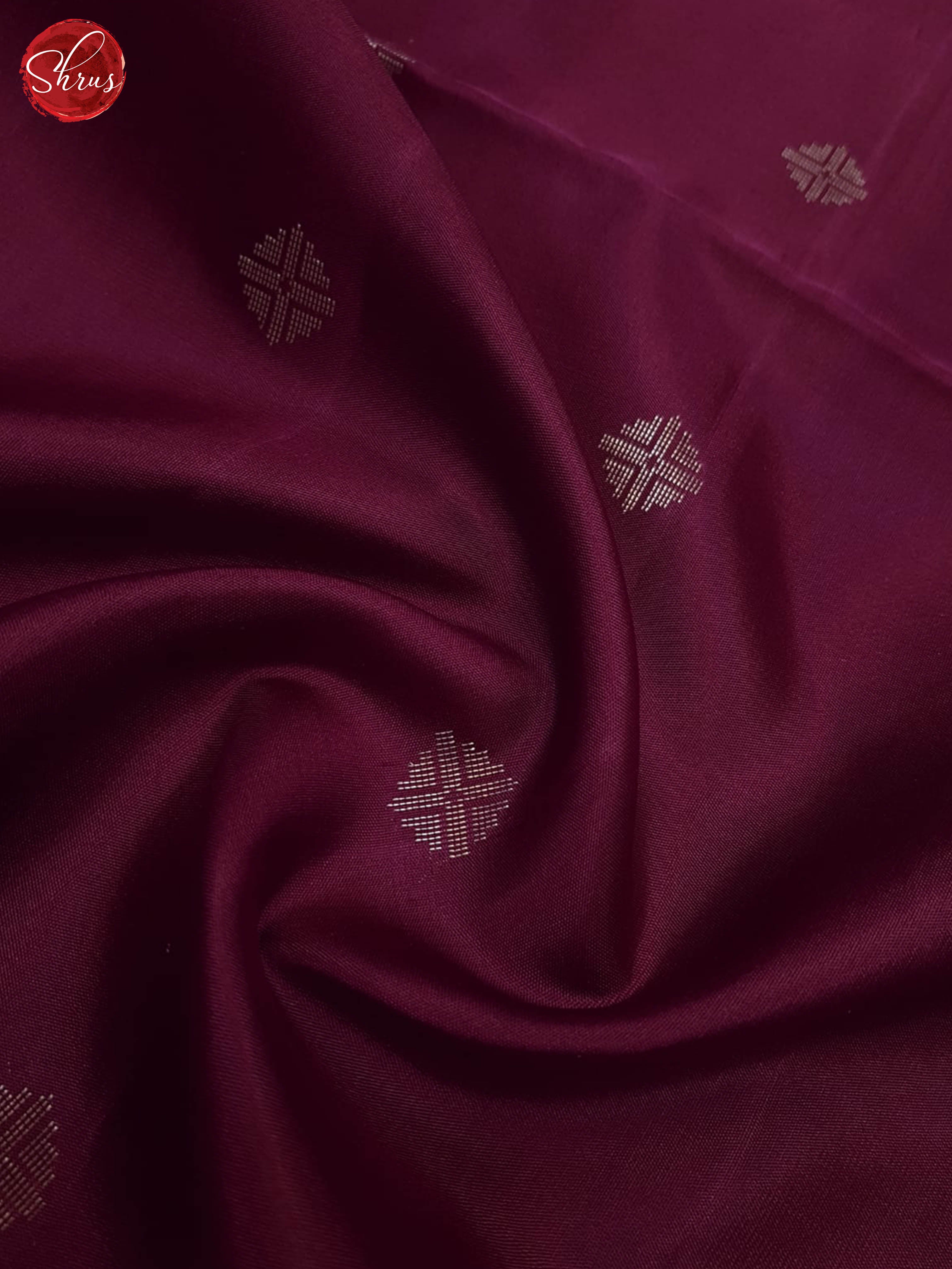 Wine(single tone)-Soft silk Saree - Shop on ShrusEternity.com