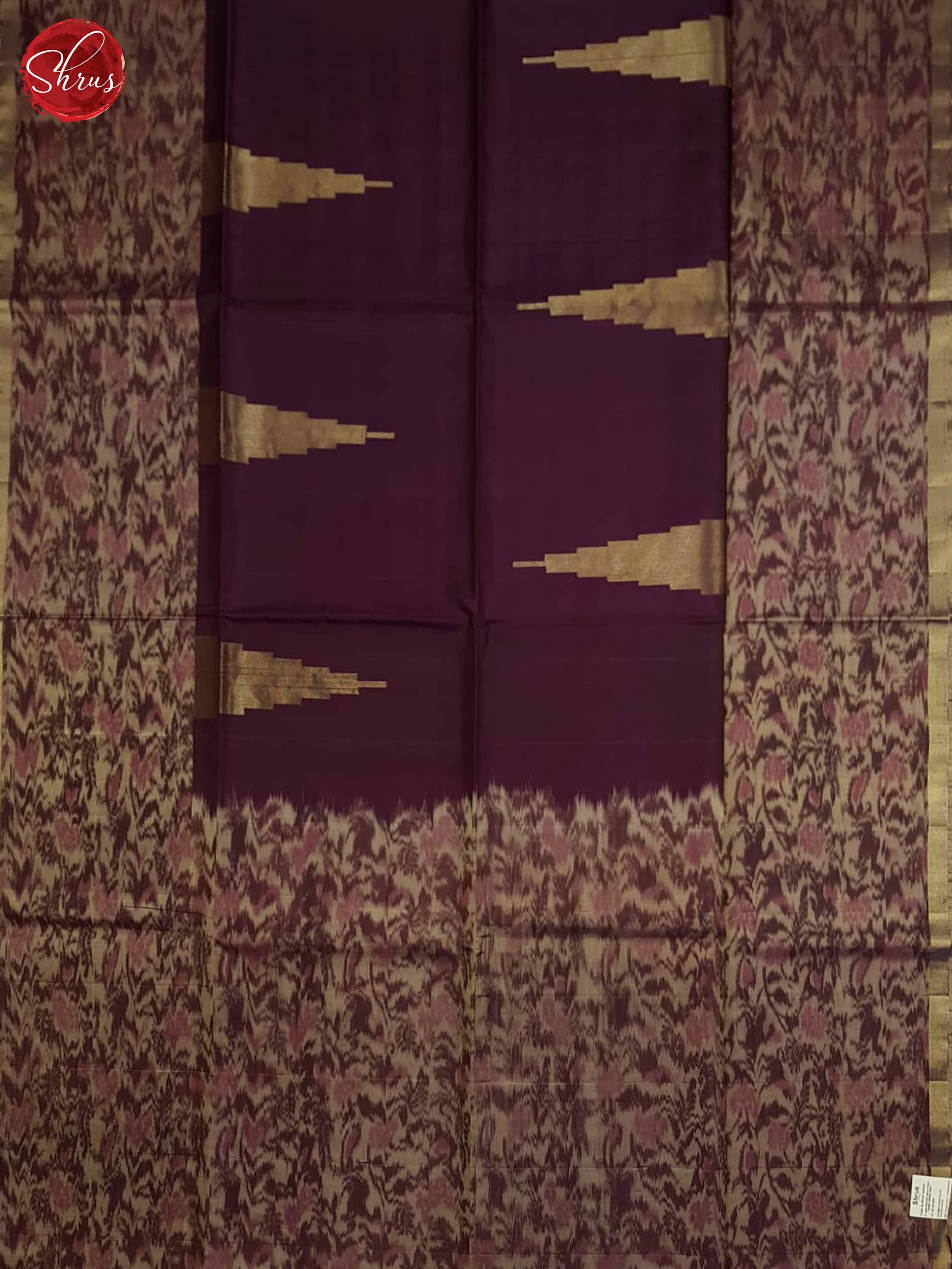 Deep wine(Single tone)- Soft Silk Saree - Shop on ShrusEternity.com