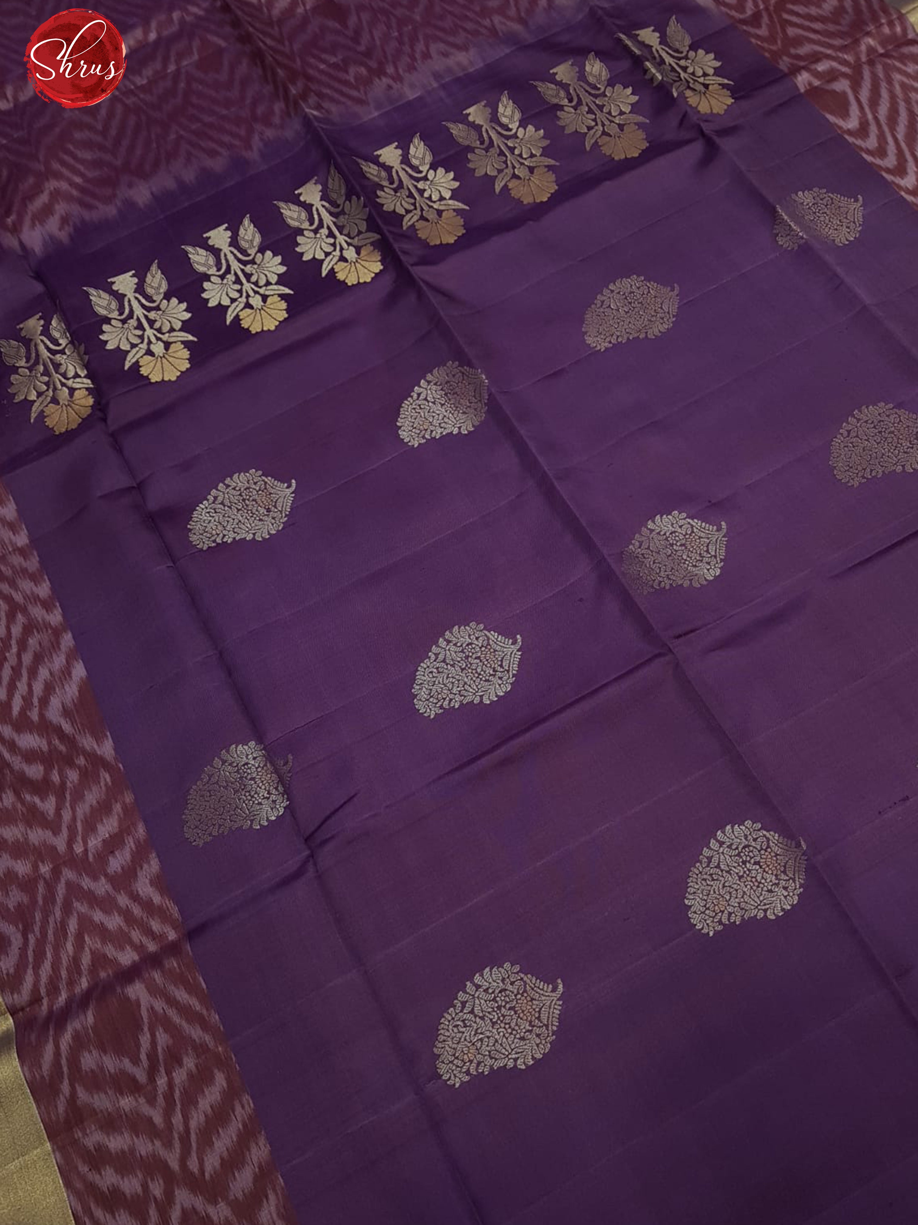 Dusty Lavender(Single tone)-Soft silk Saree - Shop on ShrusEternity.com